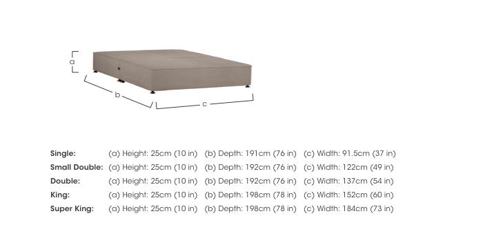 Shallow Divan Base in  on Furniture Village