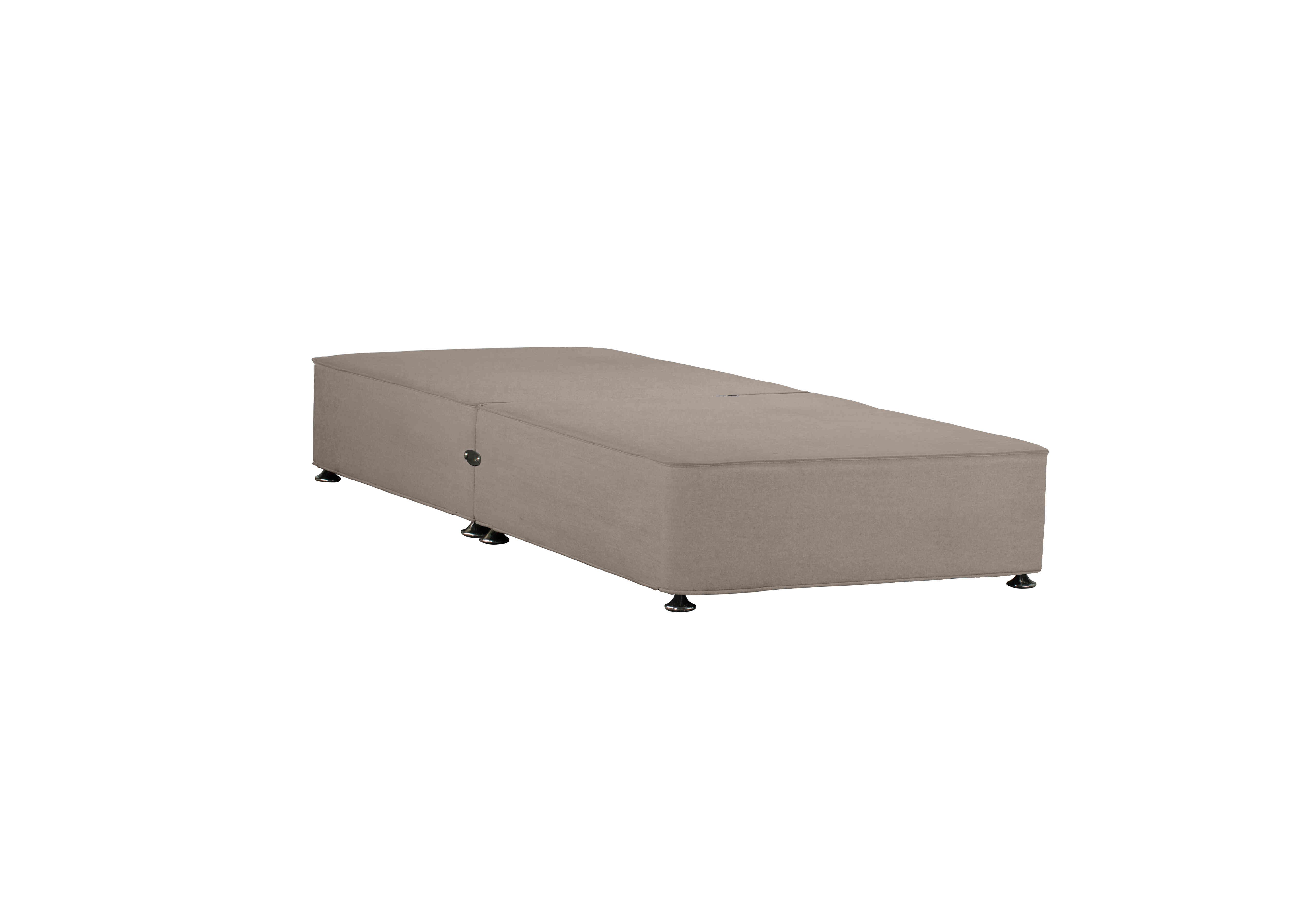 Shallow Divan Base in Joshua Latte on Furniture Village