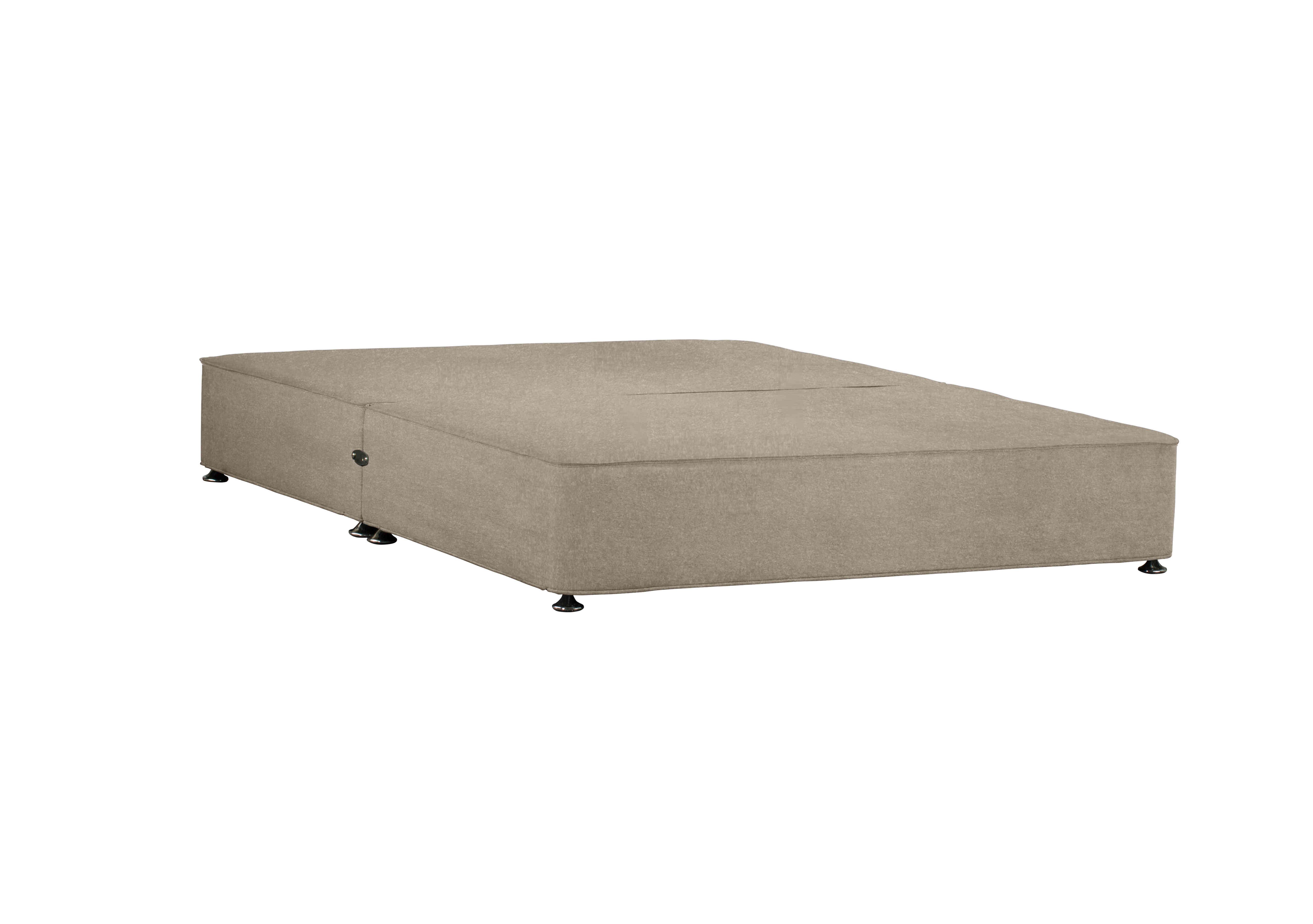 Shallow Divan Base in Weave Wheat on Furniture Village