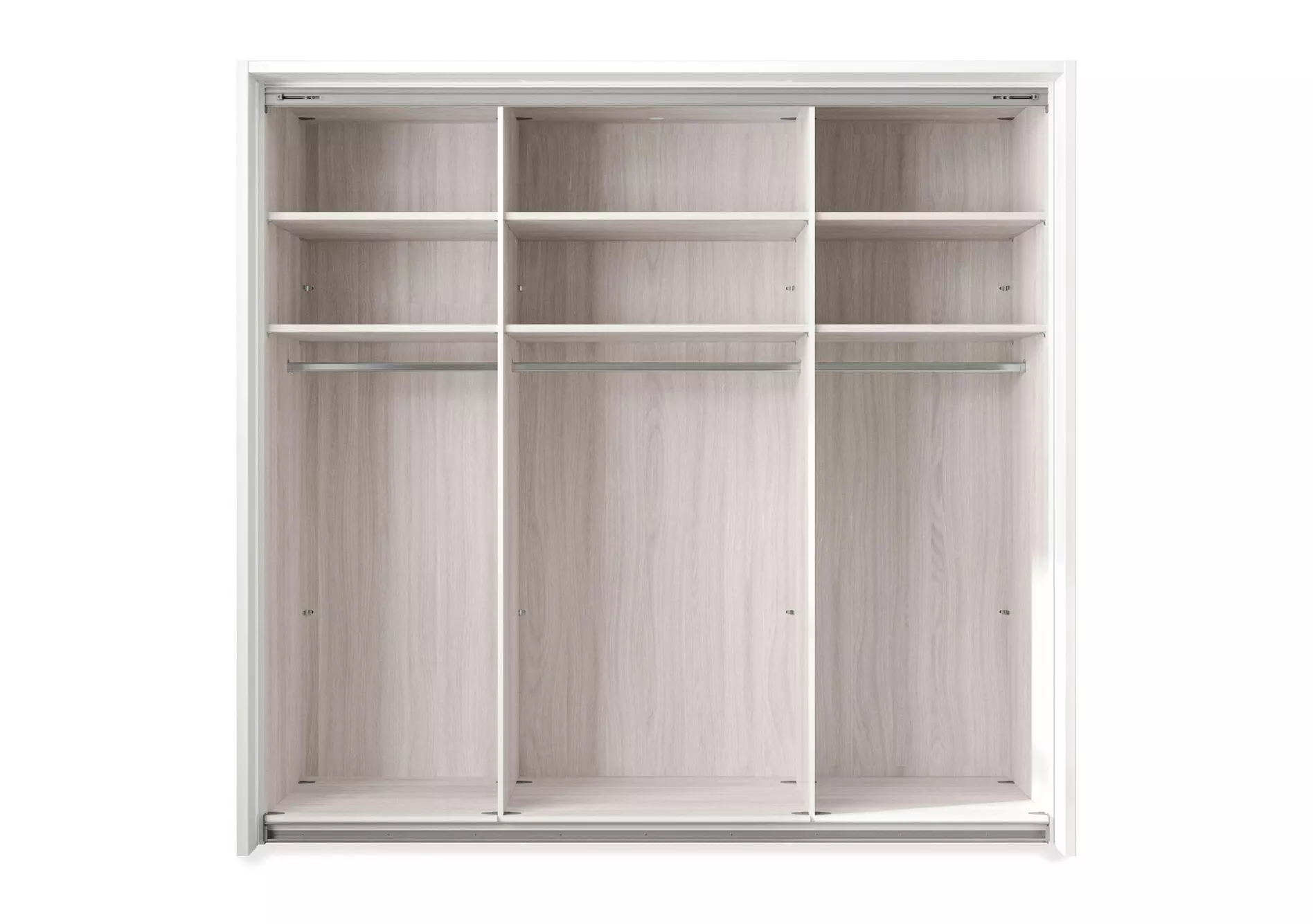 Dallas 235cm 3 Door Sliding Glass Wardrobe