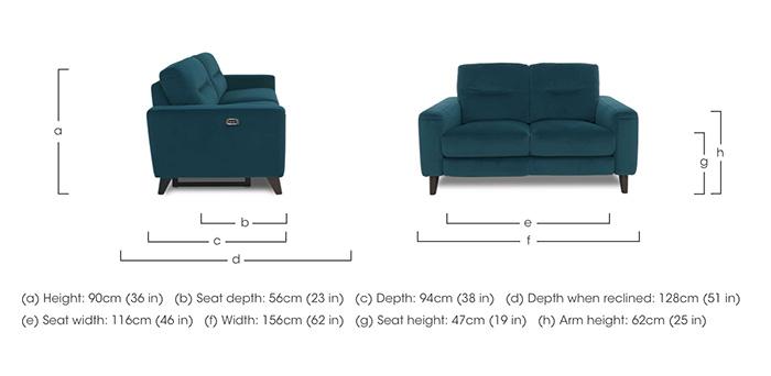 Jules 2 Seater Fabric Sofa in  on Furniture Village