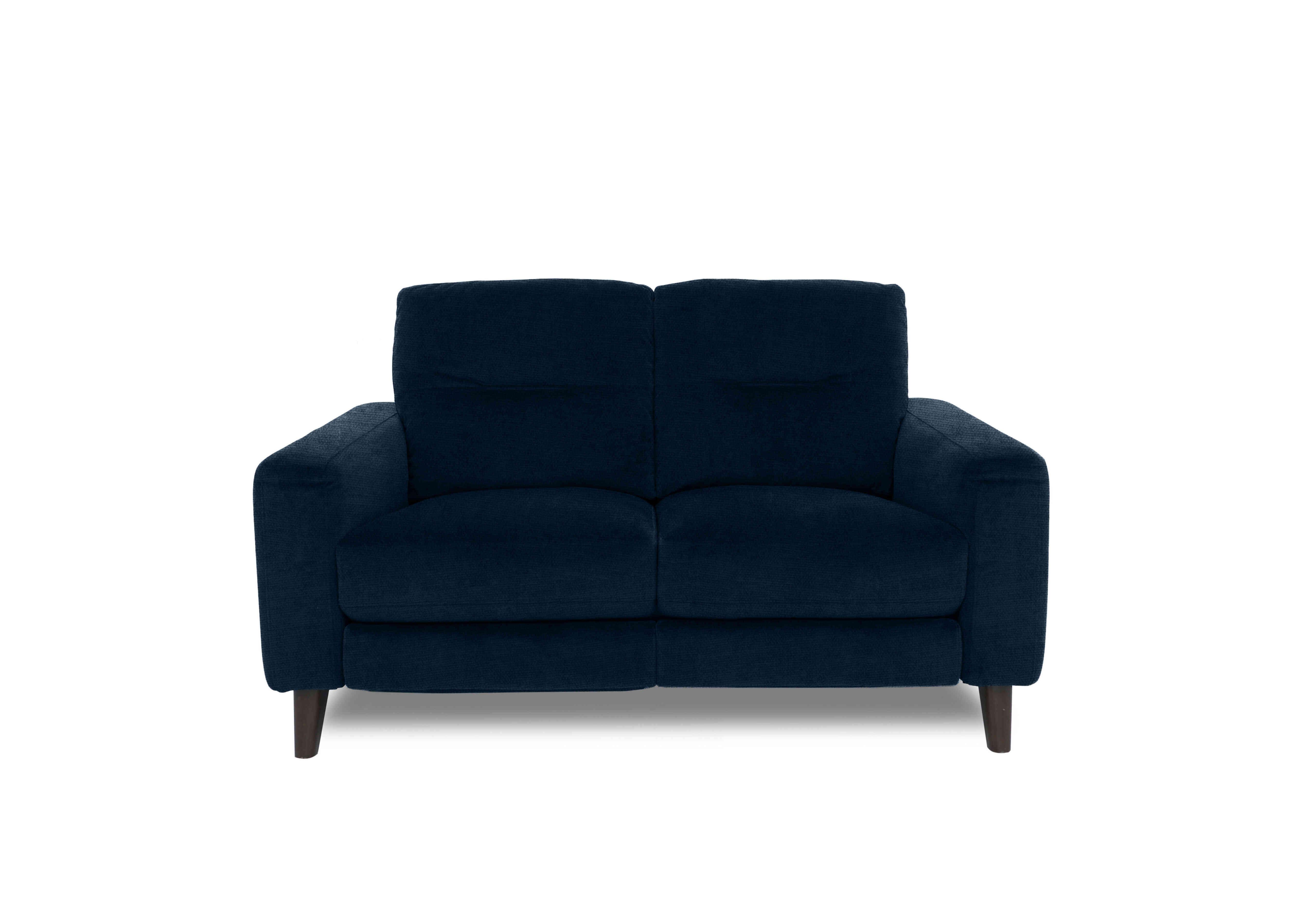 Jules 2 Seater Fabric Sofa in Fab-Coe-R304 Navy Blue on Furniture Village