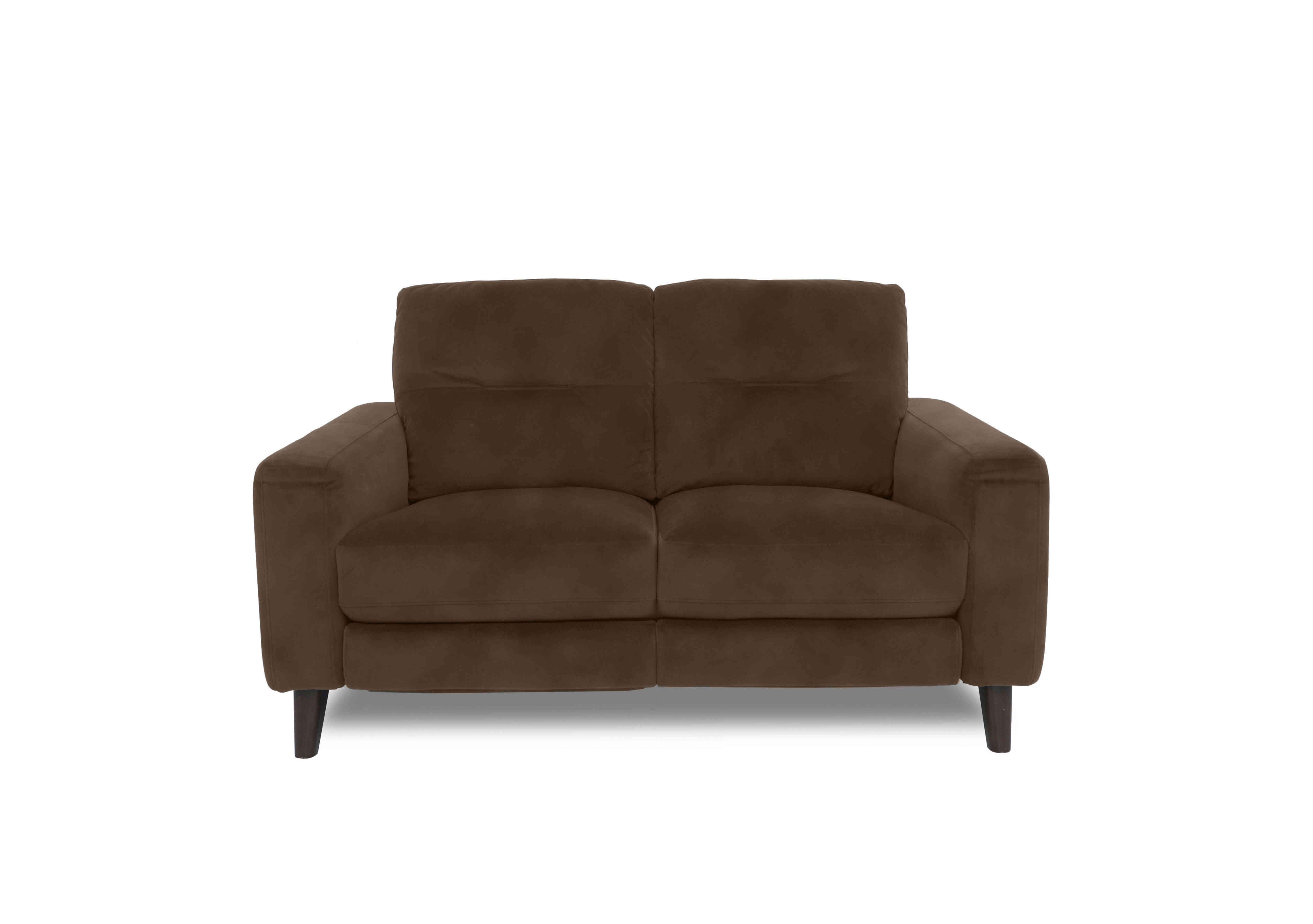 Jules 2 Seater Fabric Sofa in Sfa-Pey-R04 Dark Chocolate on Furniture Village