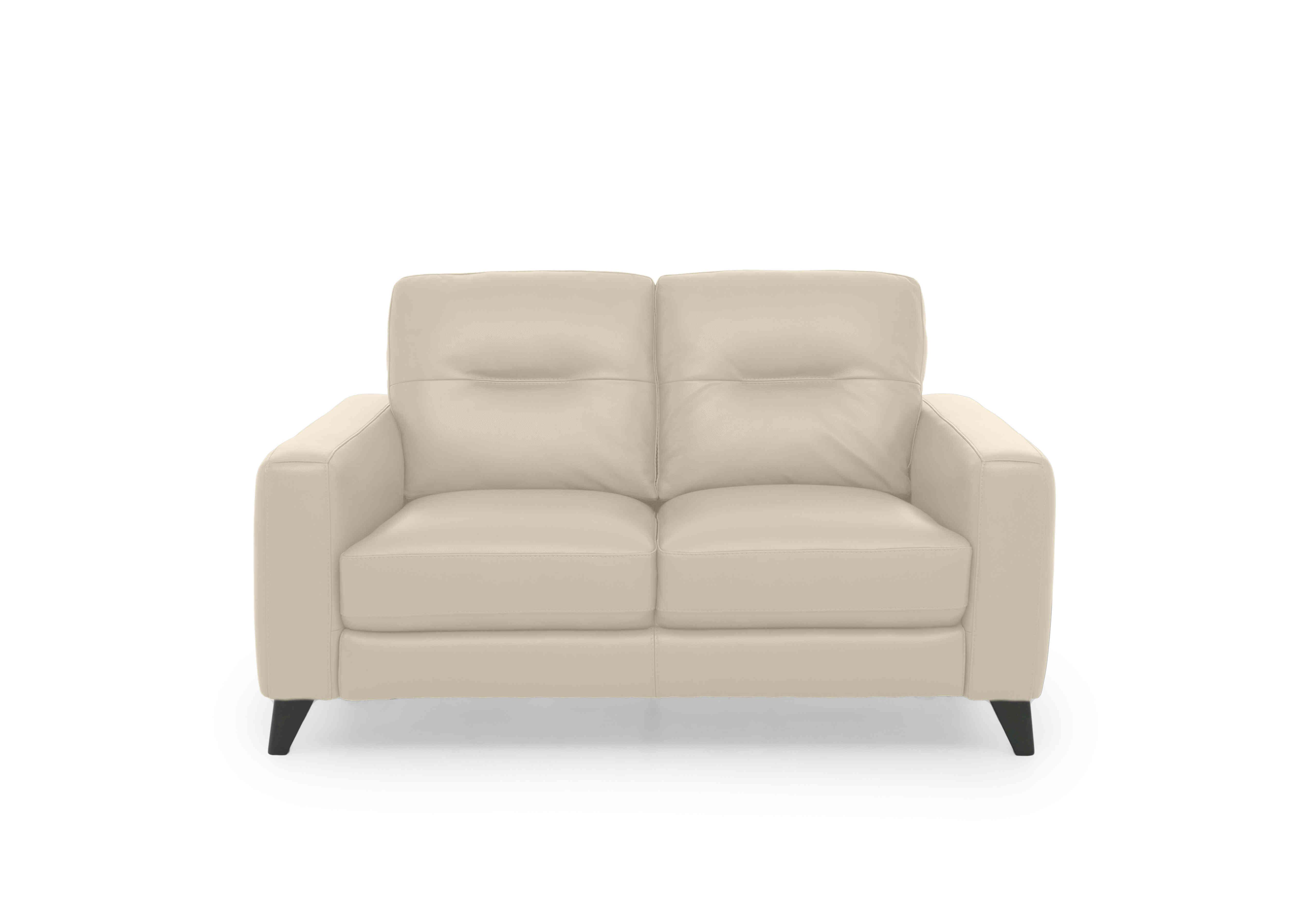 Jules 2 Seater Leather Sofa in Bv-862c Bisque on Furniture Village