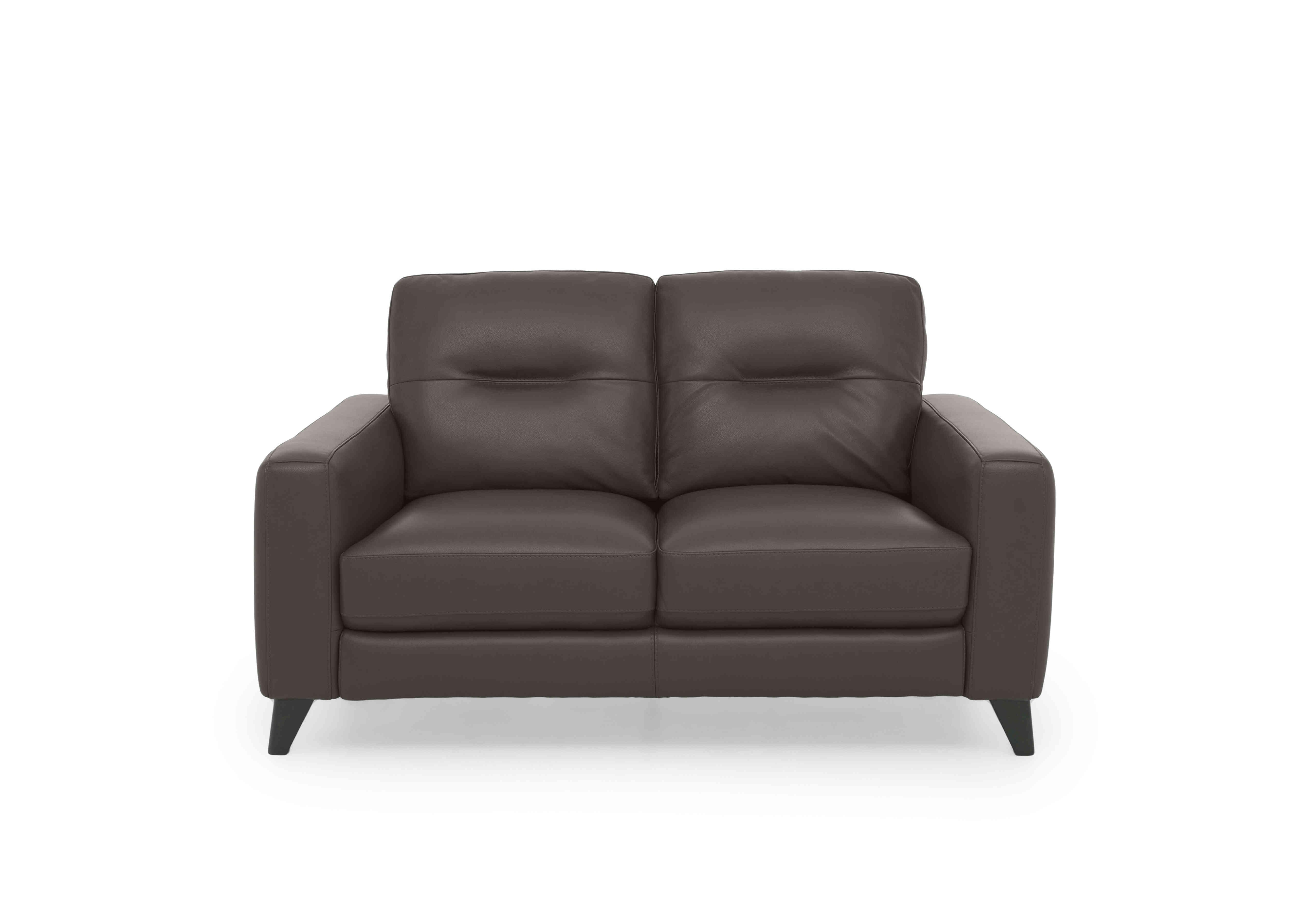 Jules 2 Seater Leather Sofa in Nc-088e Charcoal Grey on Furniture Village