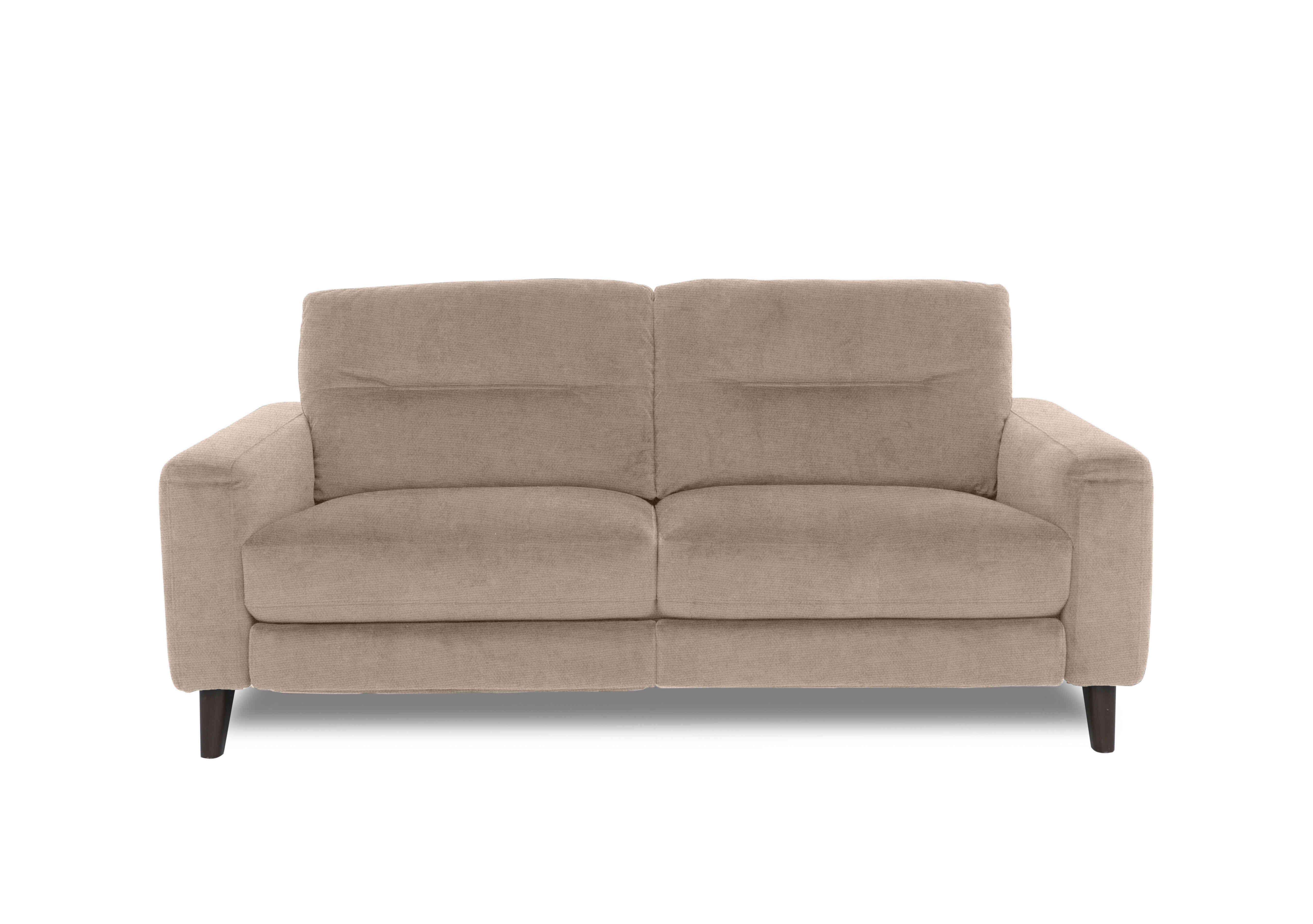 Jules 3 Seater Fabric Sofa in Fab-Coe-R120 Light Khaki on Furniture Village
