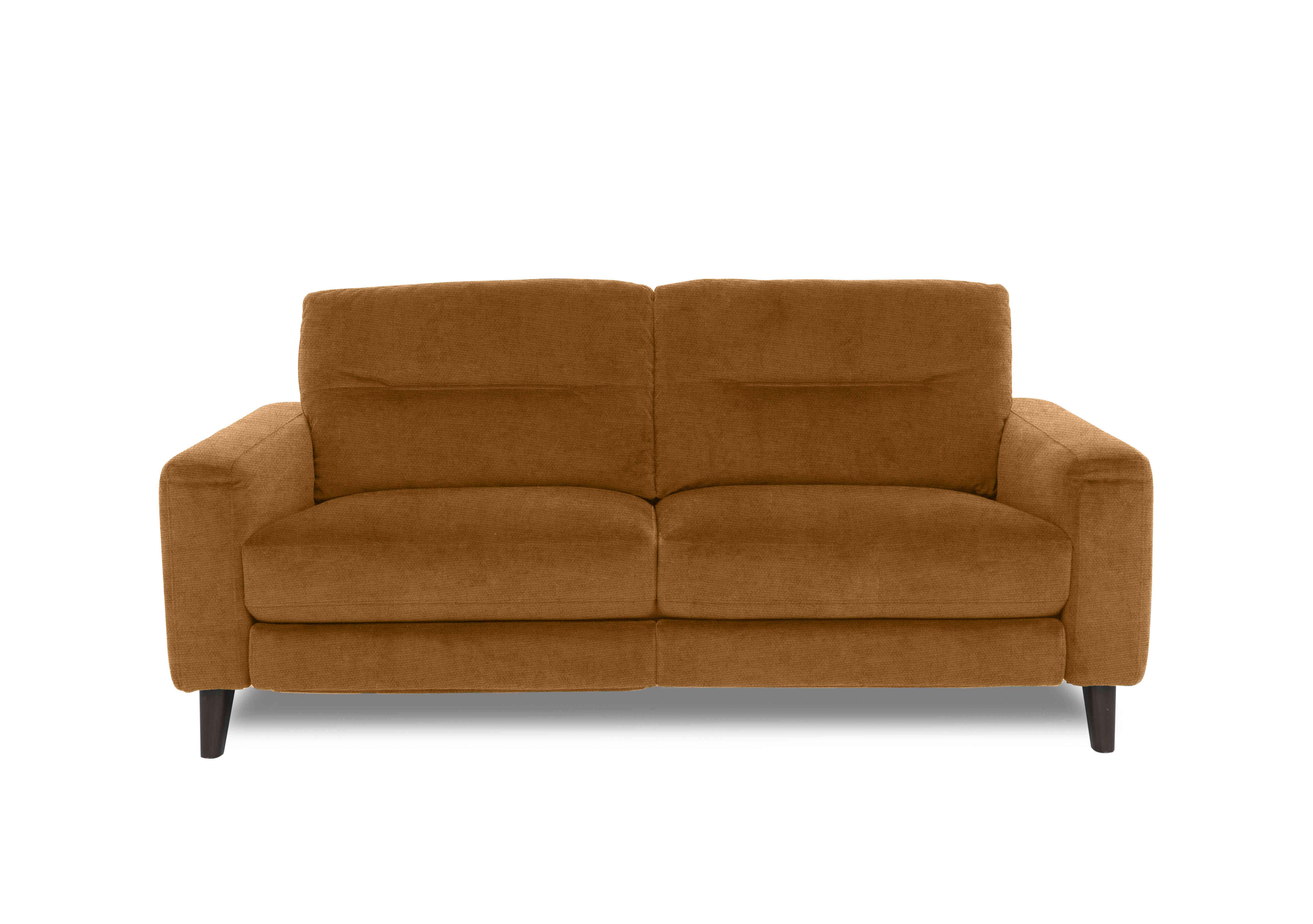 Jules 3 Seater Fabric Sofa in Fab-Coe-R272 Honey Yellow on Furniture Village