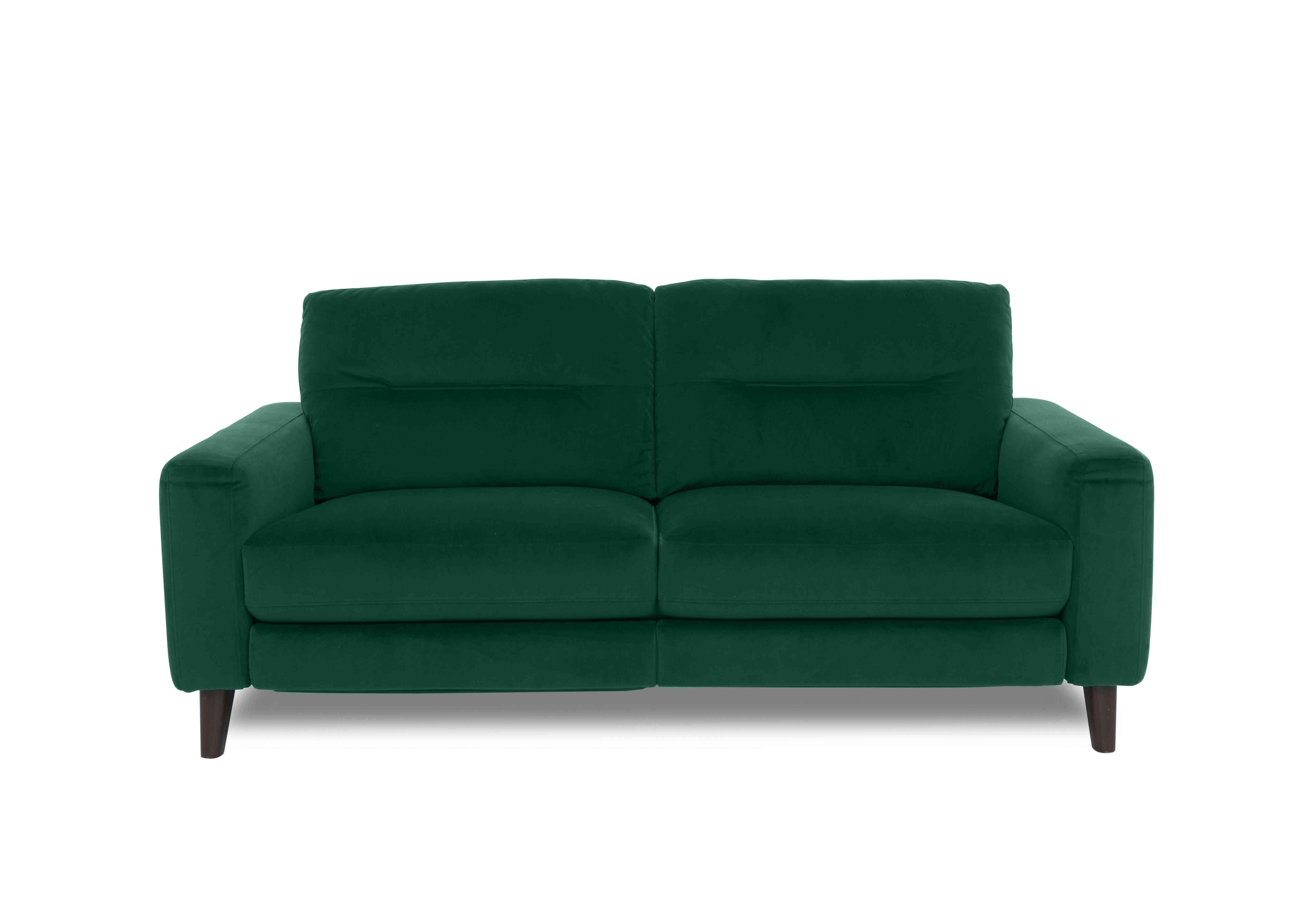 Jules 3 Seater Fabric Sofa in Fab-Meg-R37 Emerald Green on Furniture Village