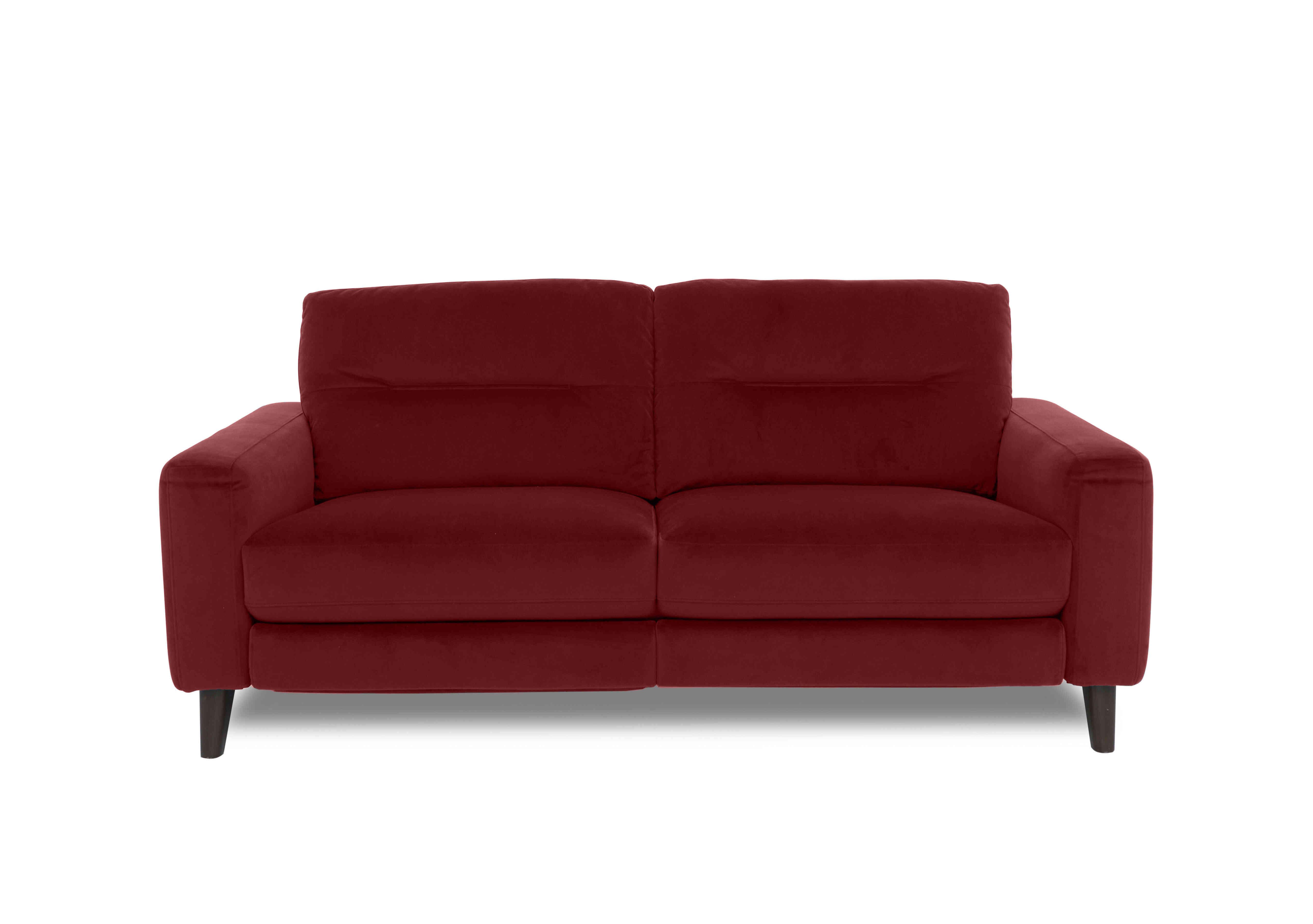 Jules 3 Seater Fabric Sofa in Fab-Meg-R65 Burgundy on Furniture Village