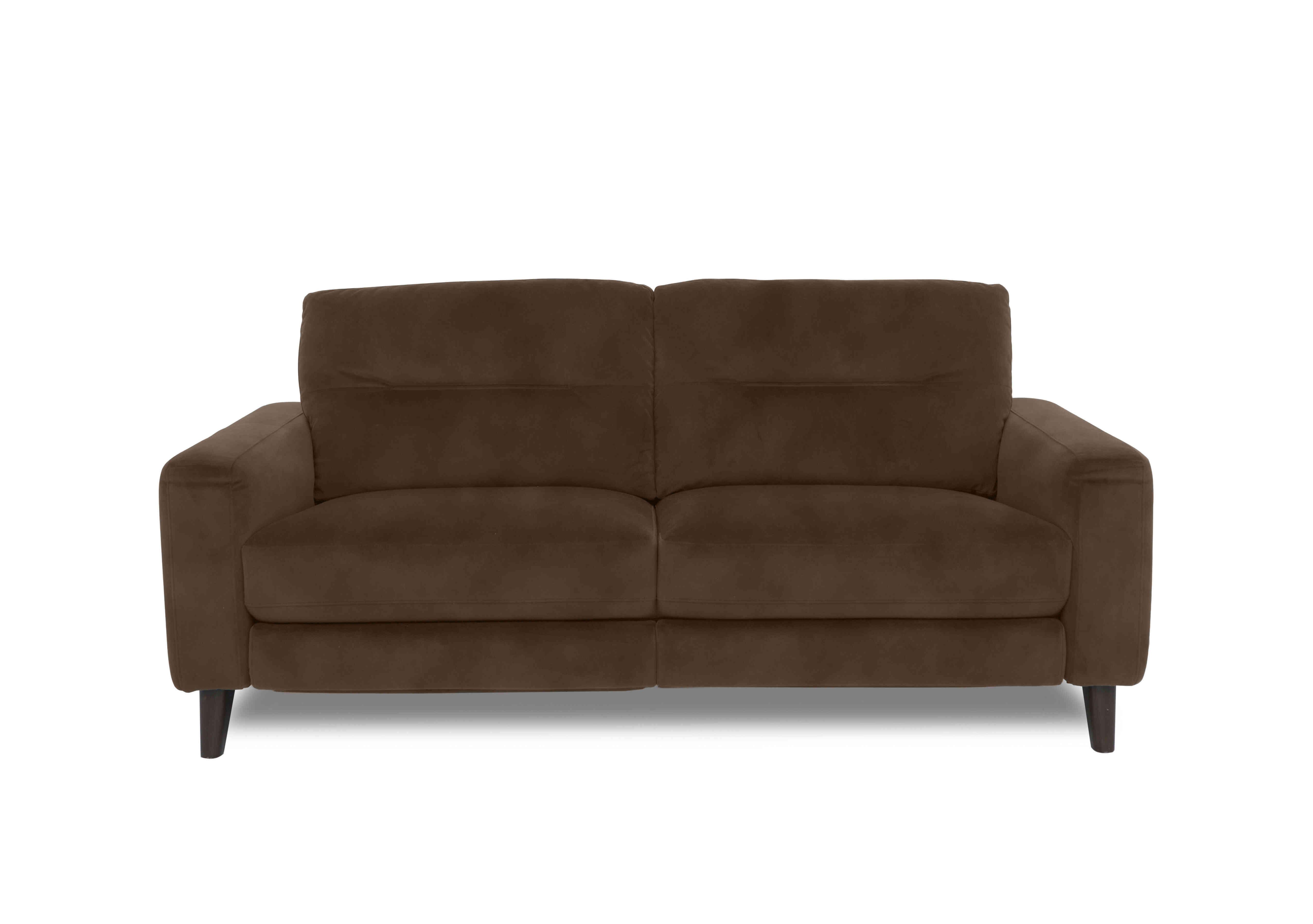 Jules 3 Seater Fabric Sofa in Sfa-Pey-R04 Dark Chocolate on Furniture Village