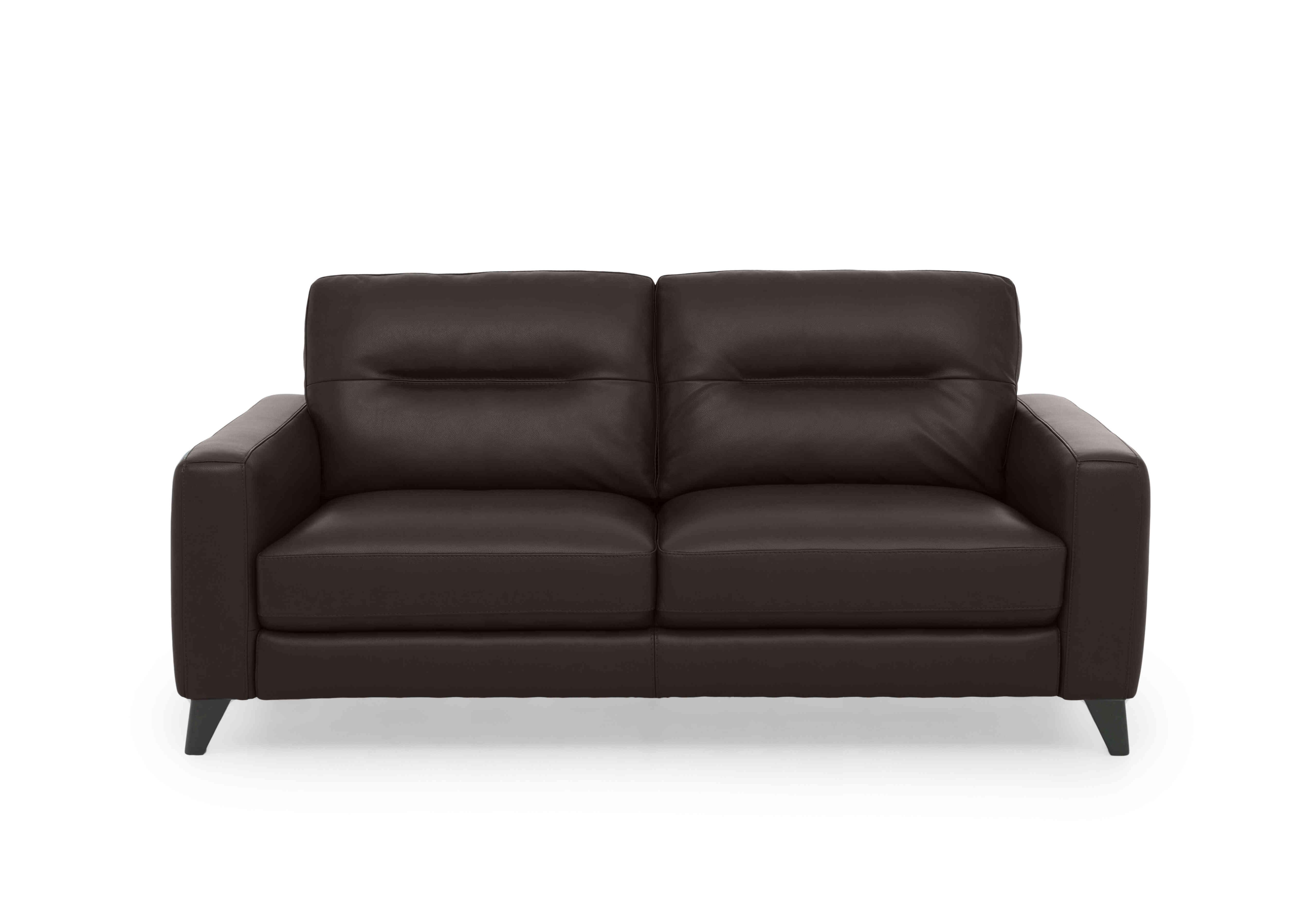 Jules 3 Seater Leather Sofa in Bv-1748 Dark Chocolate on Furniture Village
