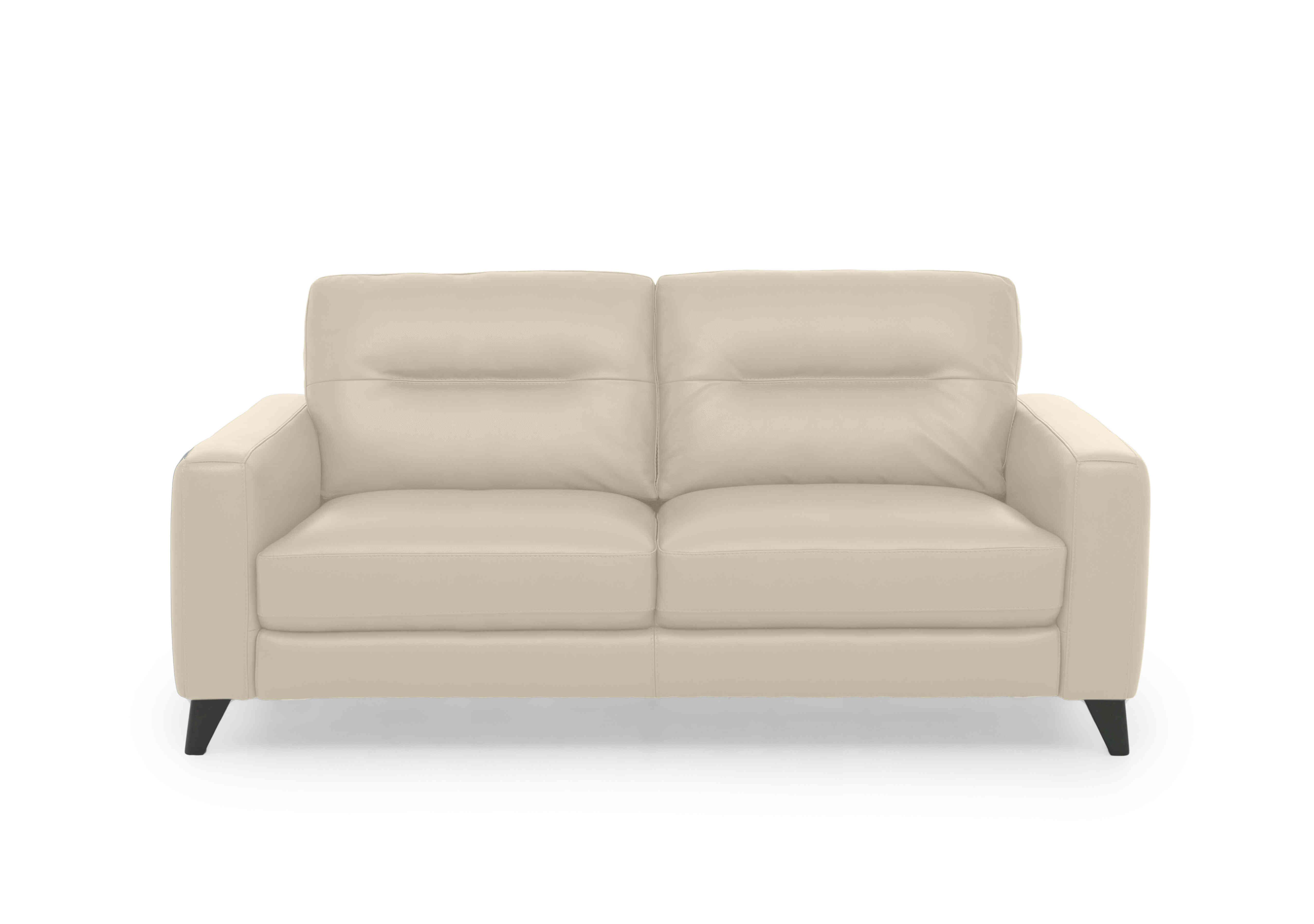 Jules 3 Seater Leather Sofa in Bv-862c Bisque on Furniture Village