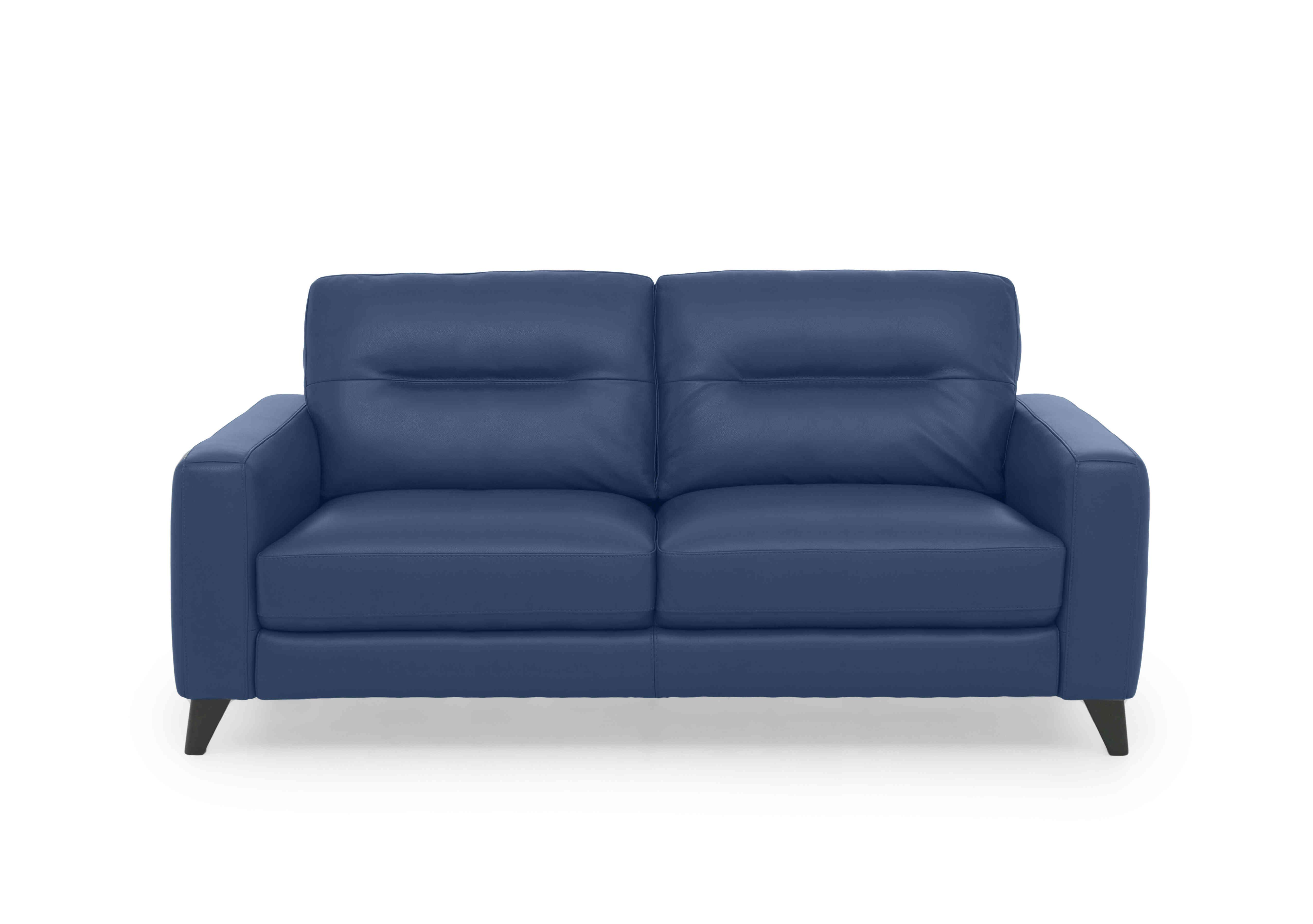 Jules 3 Seater Leather Sofa in Nc-284e Carribean Sea on Furniture Village