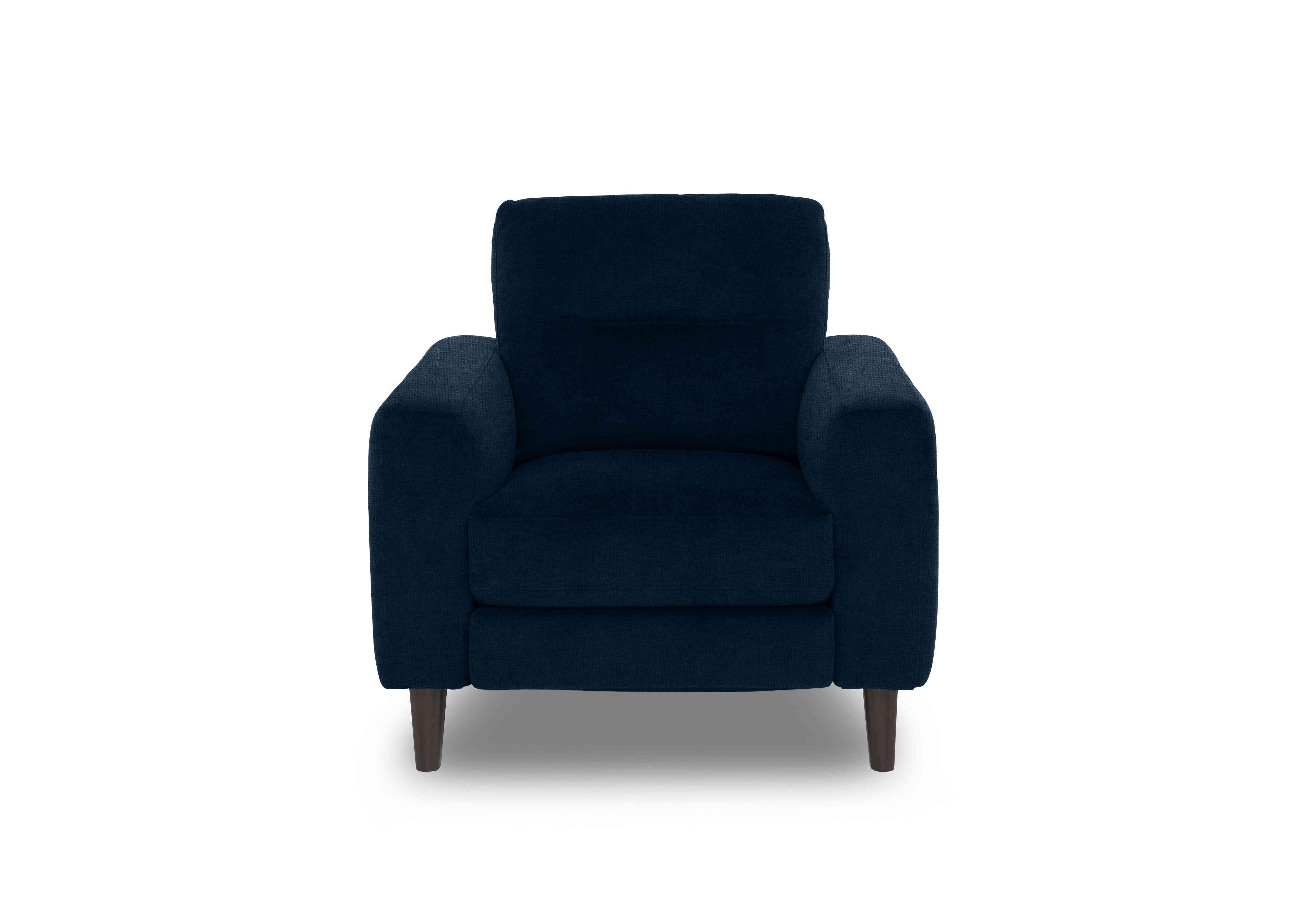 Jules Fabric Chair in Fab-Coe-R304 Navy Blue on Furniture Village