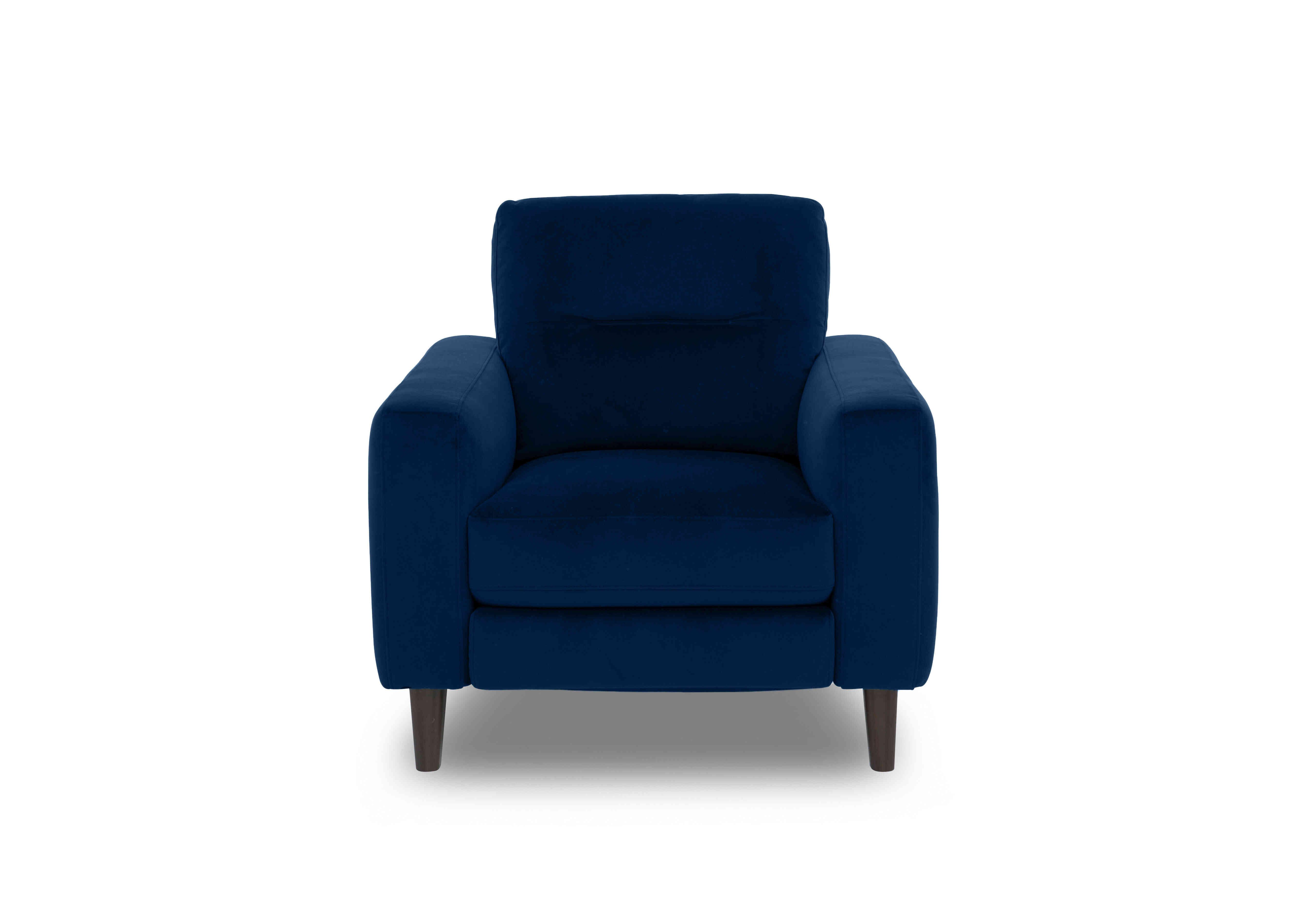 Jules Fabric Chair in Fab-Meg-R28 Navy on Furniture Village