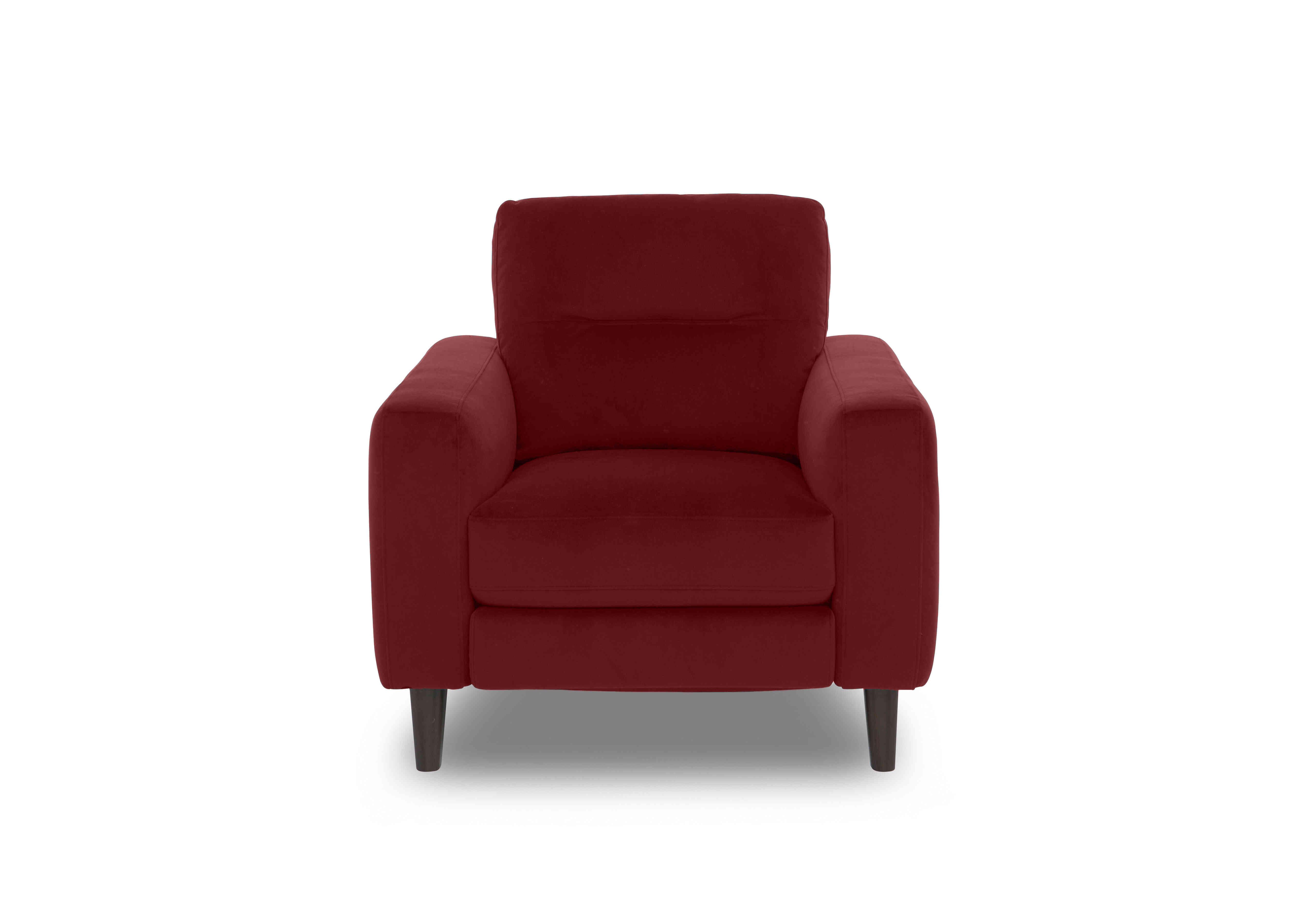 Jules Fabric Chair in Fab-Meg-R65 Burgundy on Furniture Village