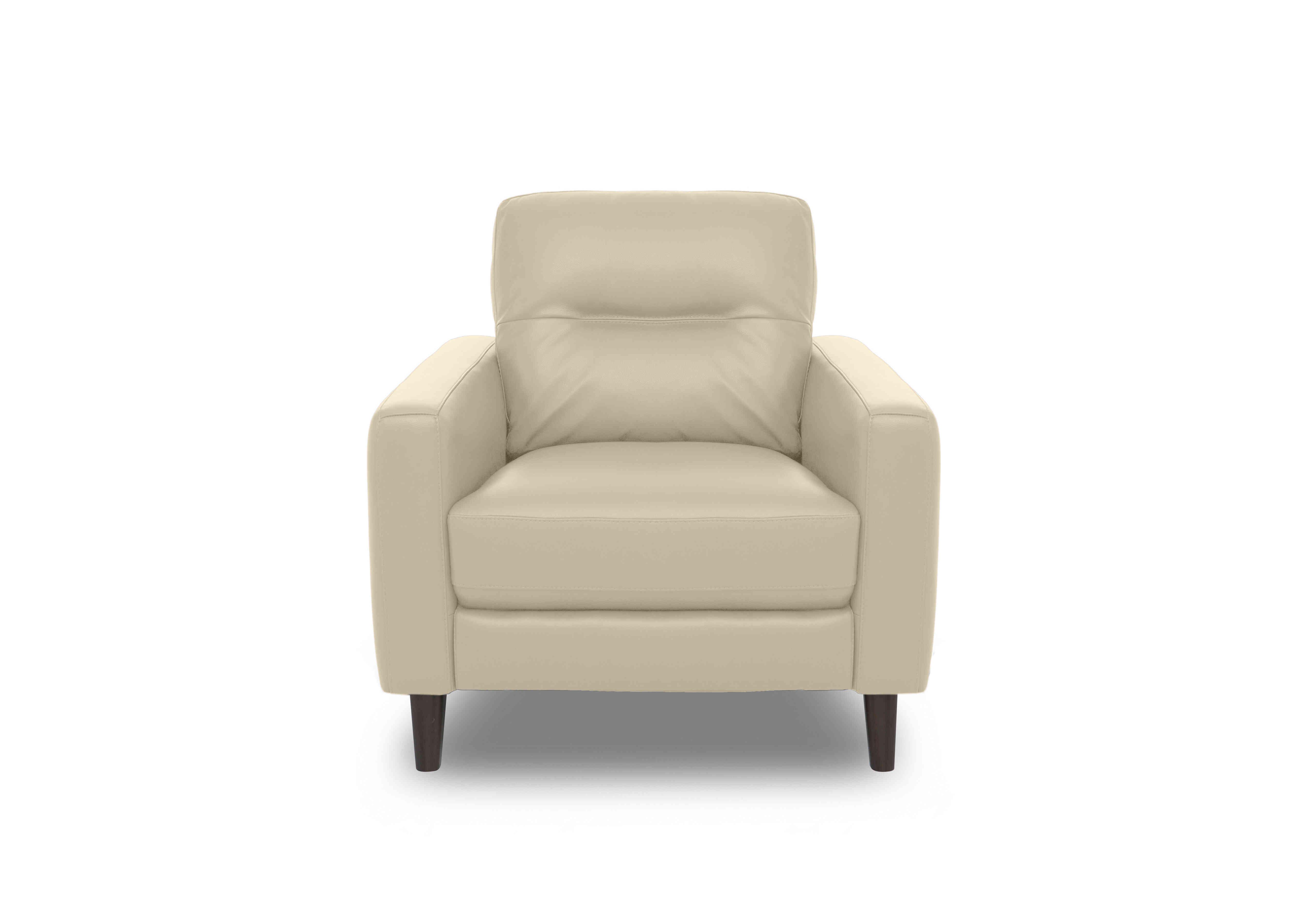 Jules Leather Chair in Nc-862c Bisque on Furniture Village