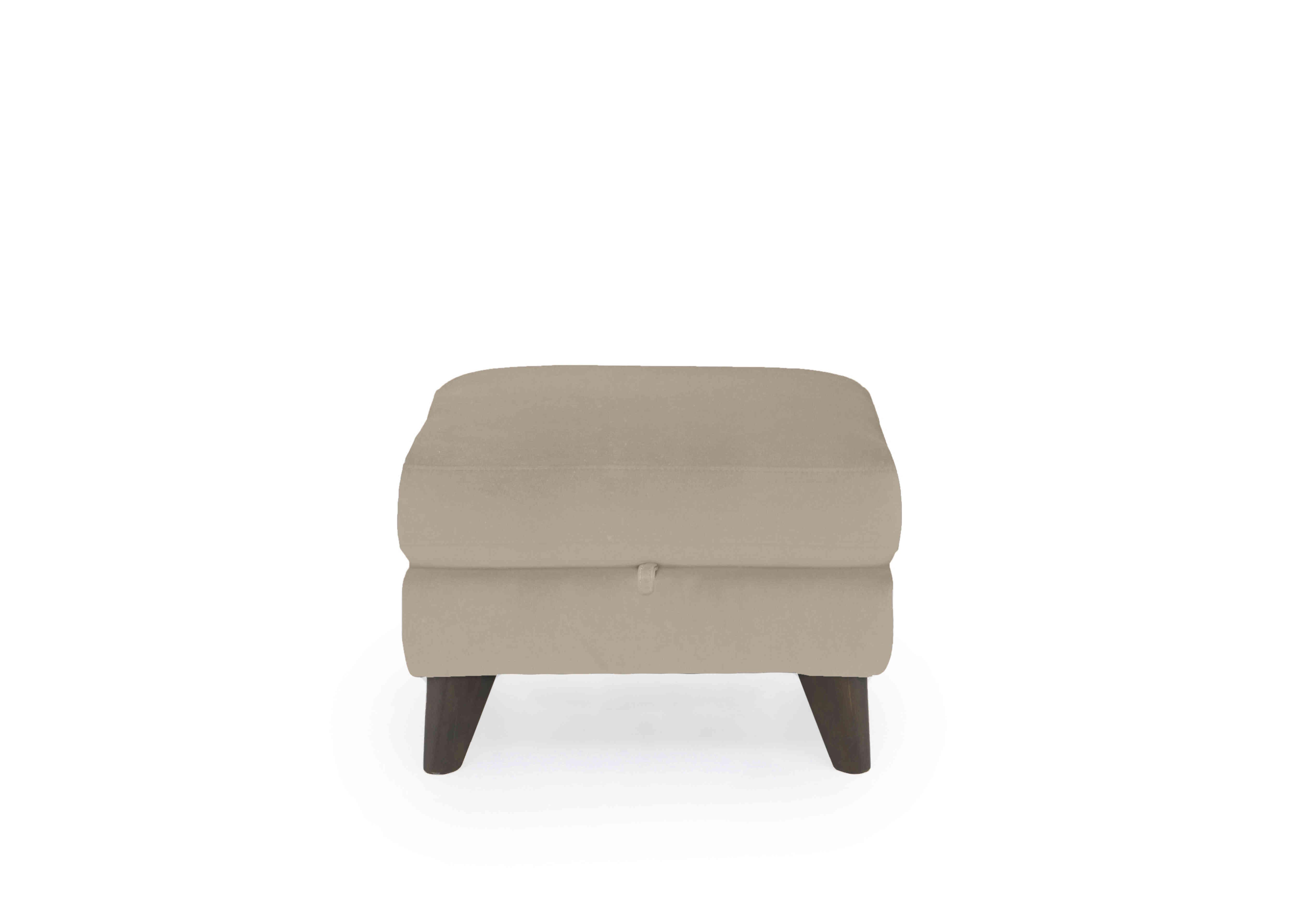 Jules Fabric Storage Stool in Fab-Meg-R32 Light Khaki on Furniture Village