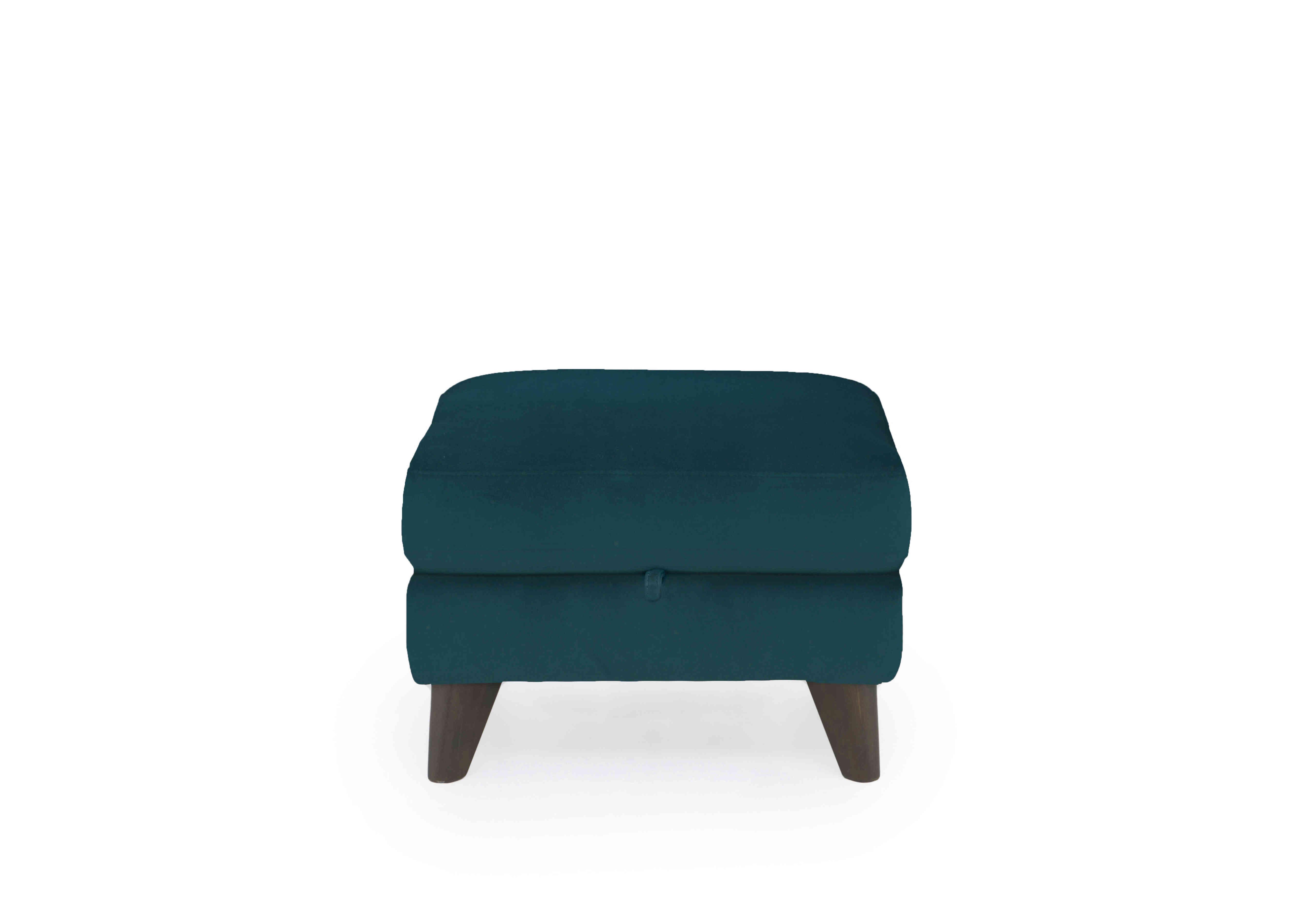 Jules Fabric Storage Stool in Fab-Meg-R36 Lake Green on Furniture Village