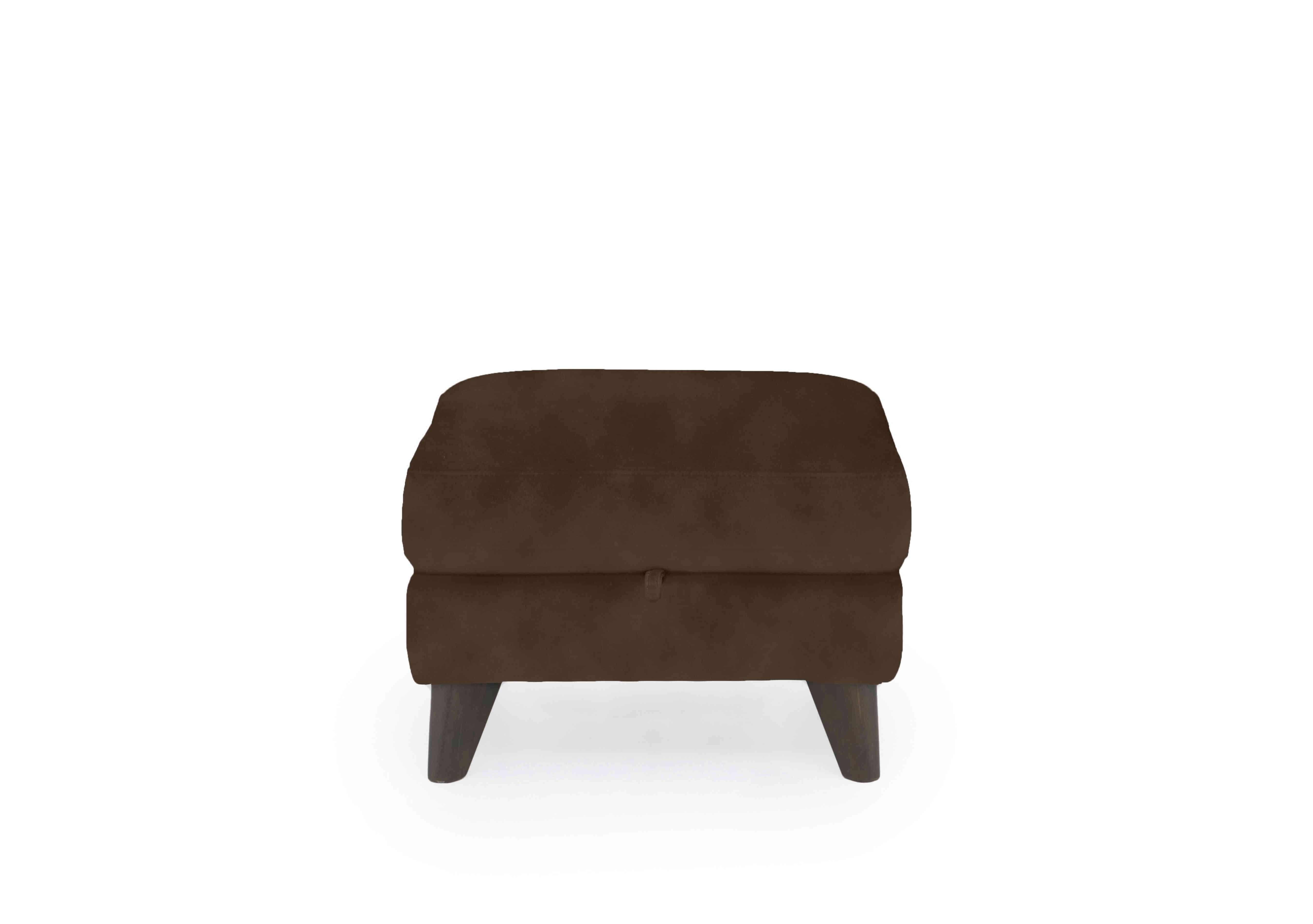 Jules Fabric Storage Stool in Sfa-Pey-R04 Dark Chocolate on Furniture Village