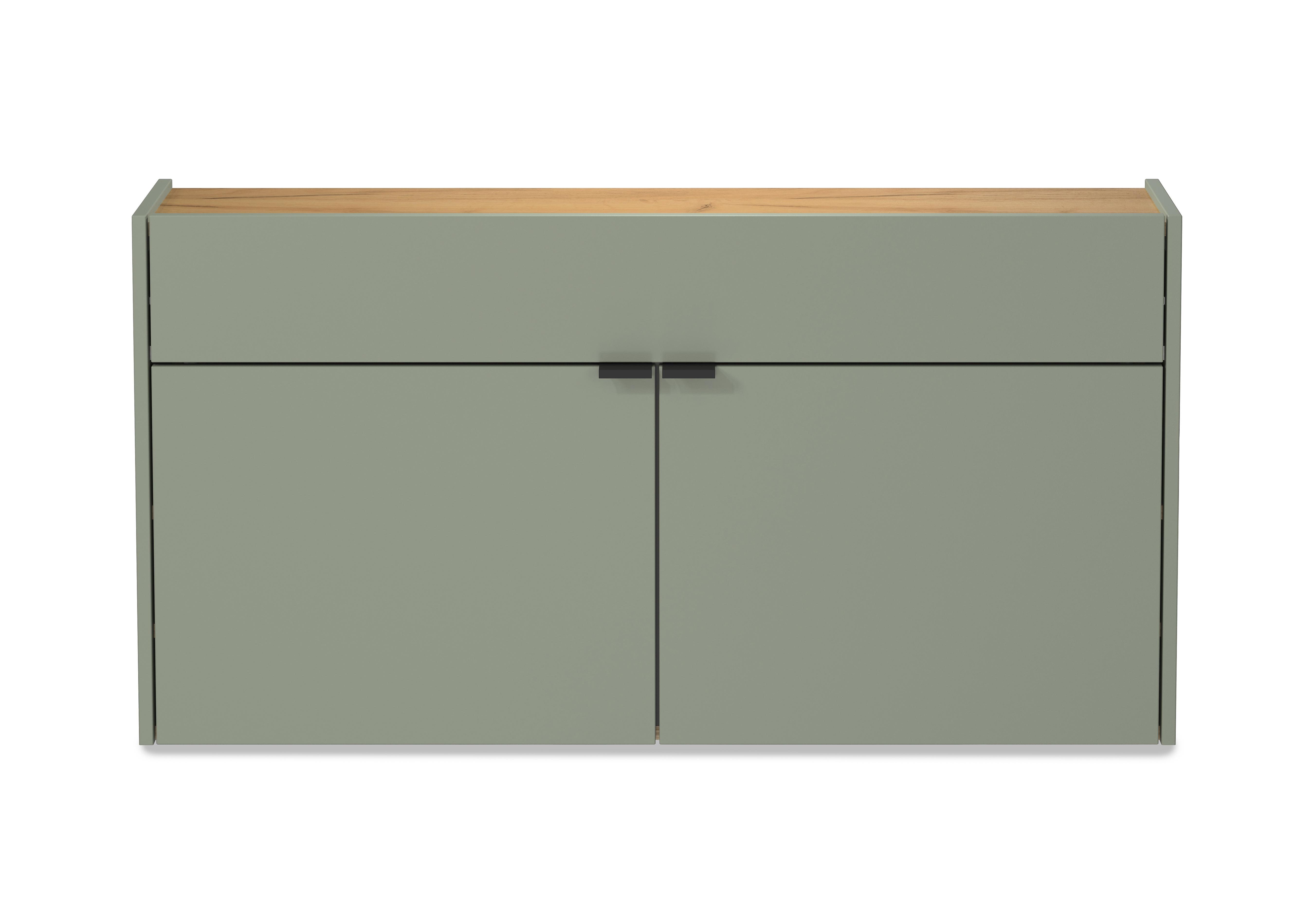 Ameca Wide Multipurpose Cabinet in Taupe Green Oak on Furniture Village