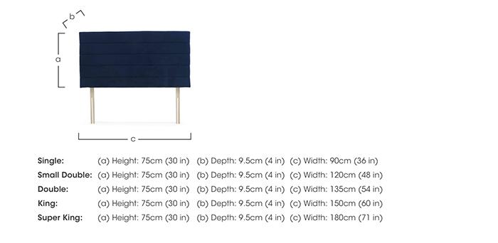 Hazel Strutted Headboard in  on Furniture Village