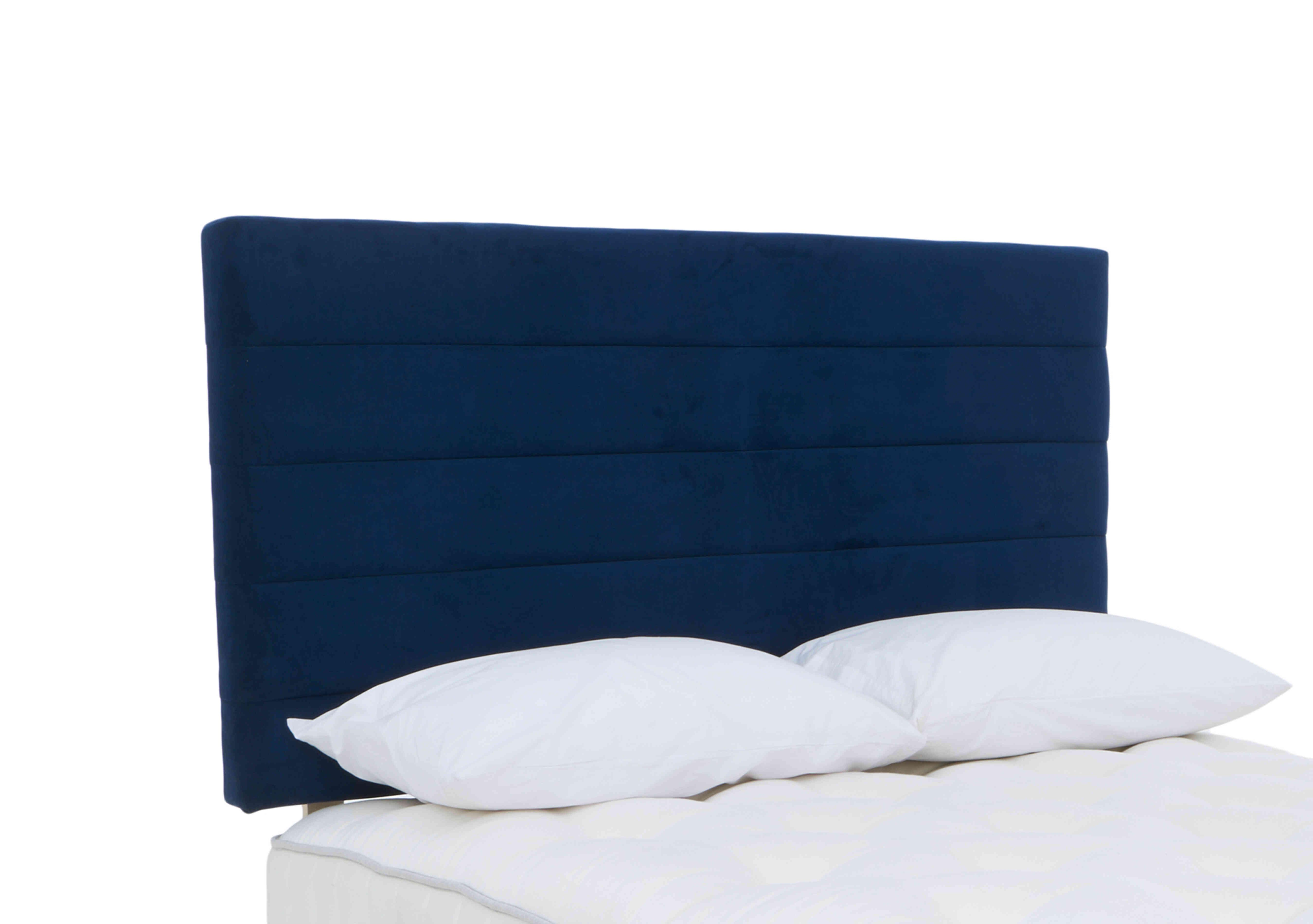 Hazel Strutted Headboard in Seven Navy on Furniture Village