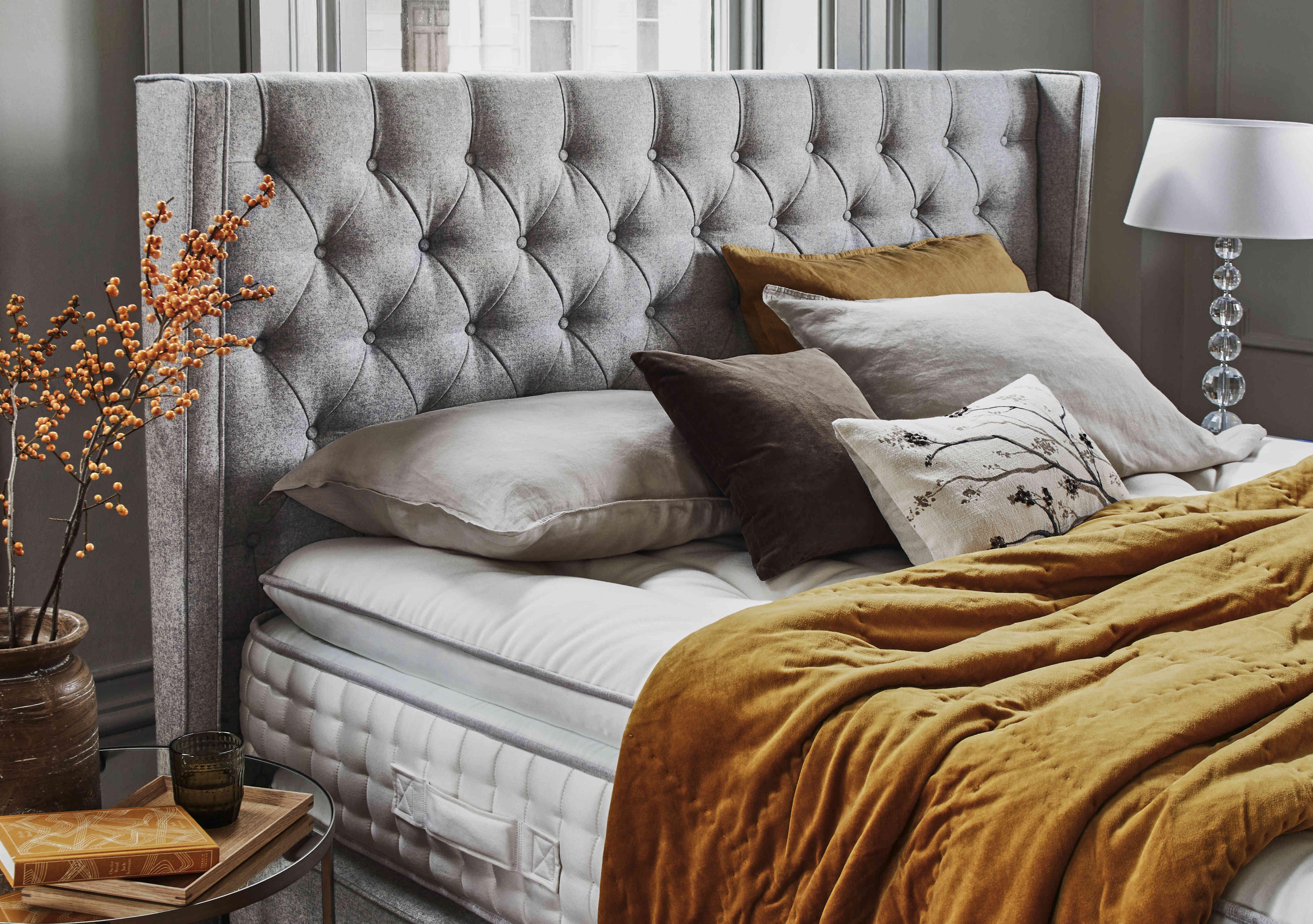 Mulberry Floor Standing Headboard in  on Furniture Village