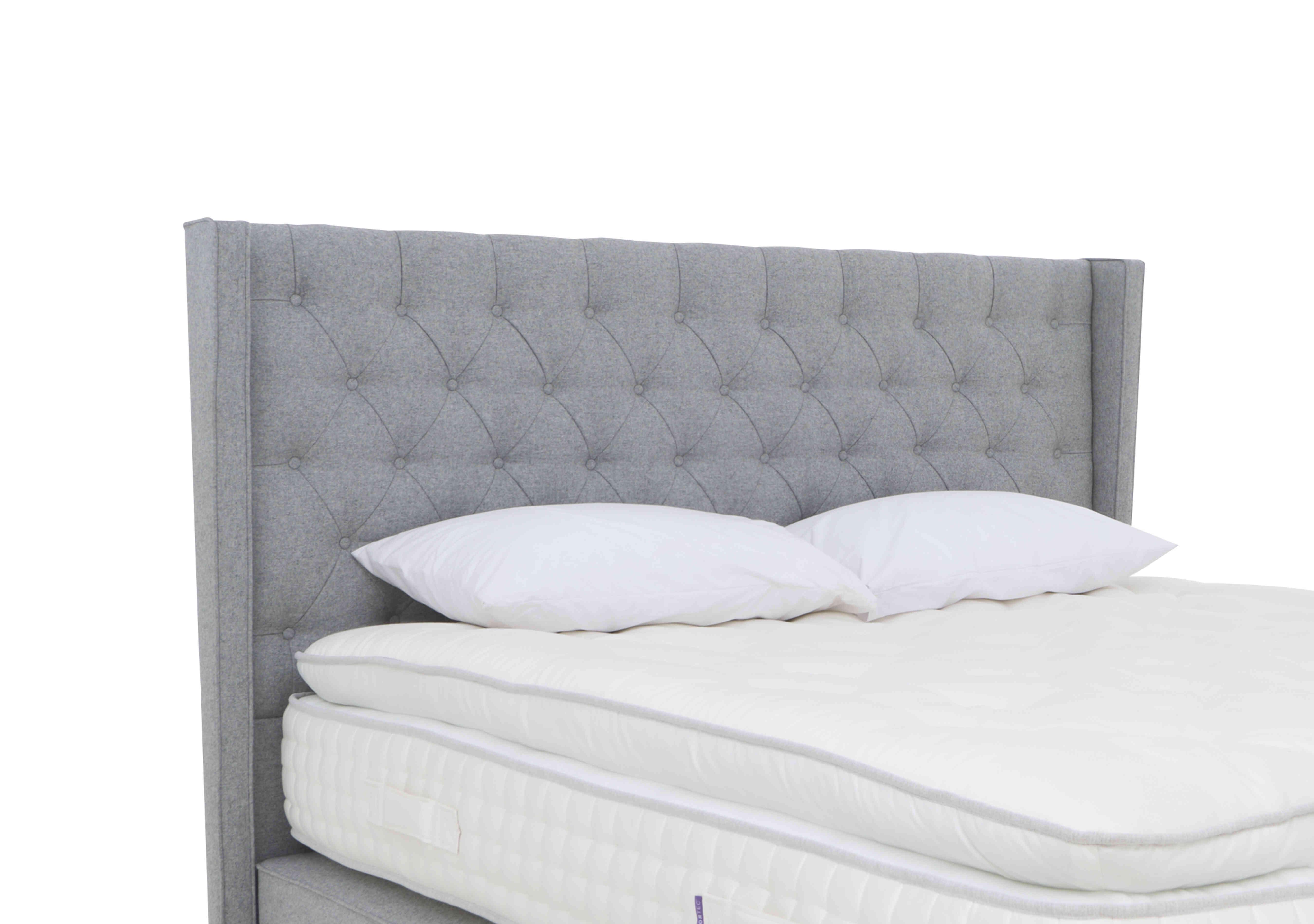 Mulberry Floor Standing Headboard in Mole Mercury on Furniture Village