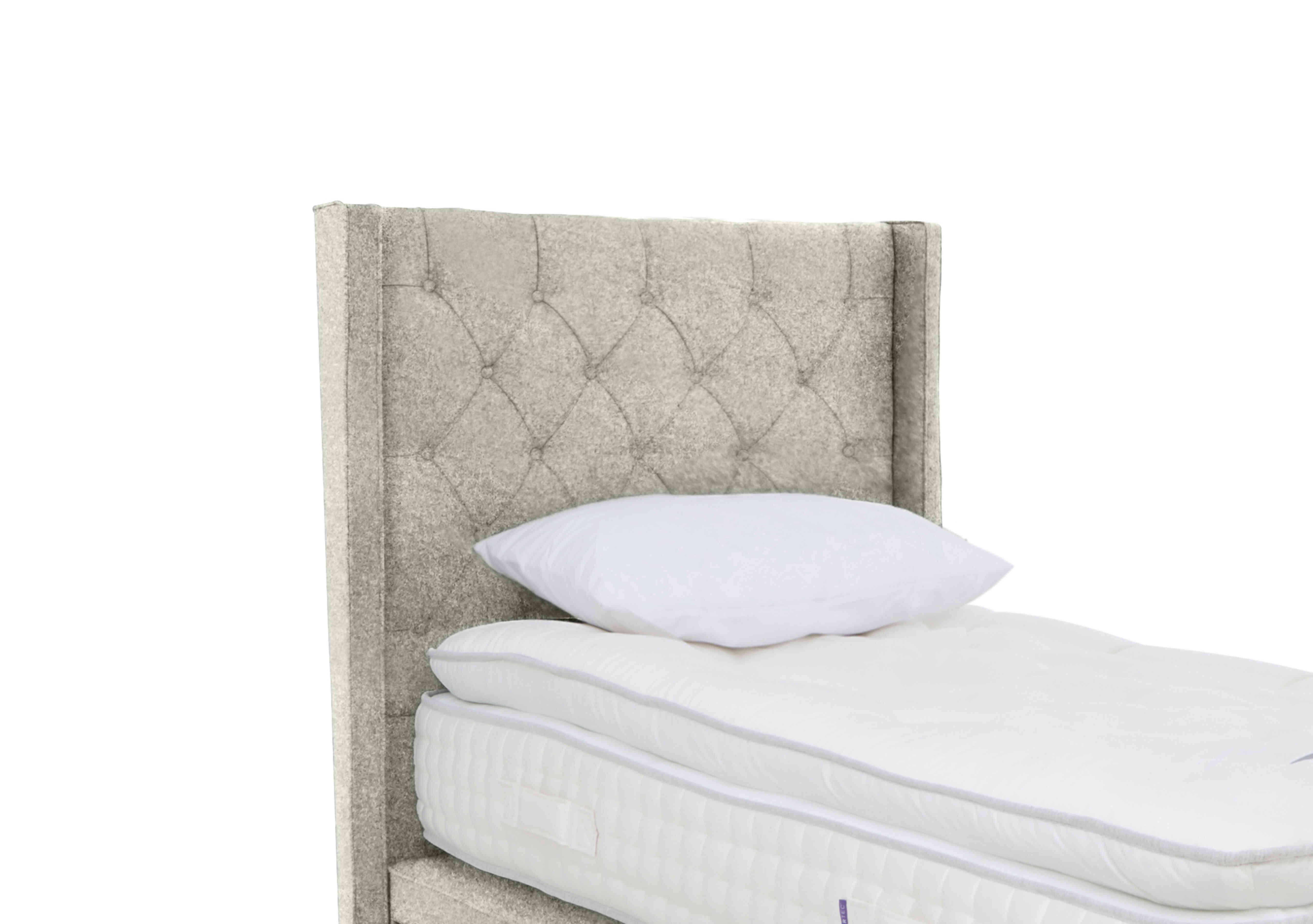 Mulberry Floor Standing Headboard in Mole Pebble on Furniture Village