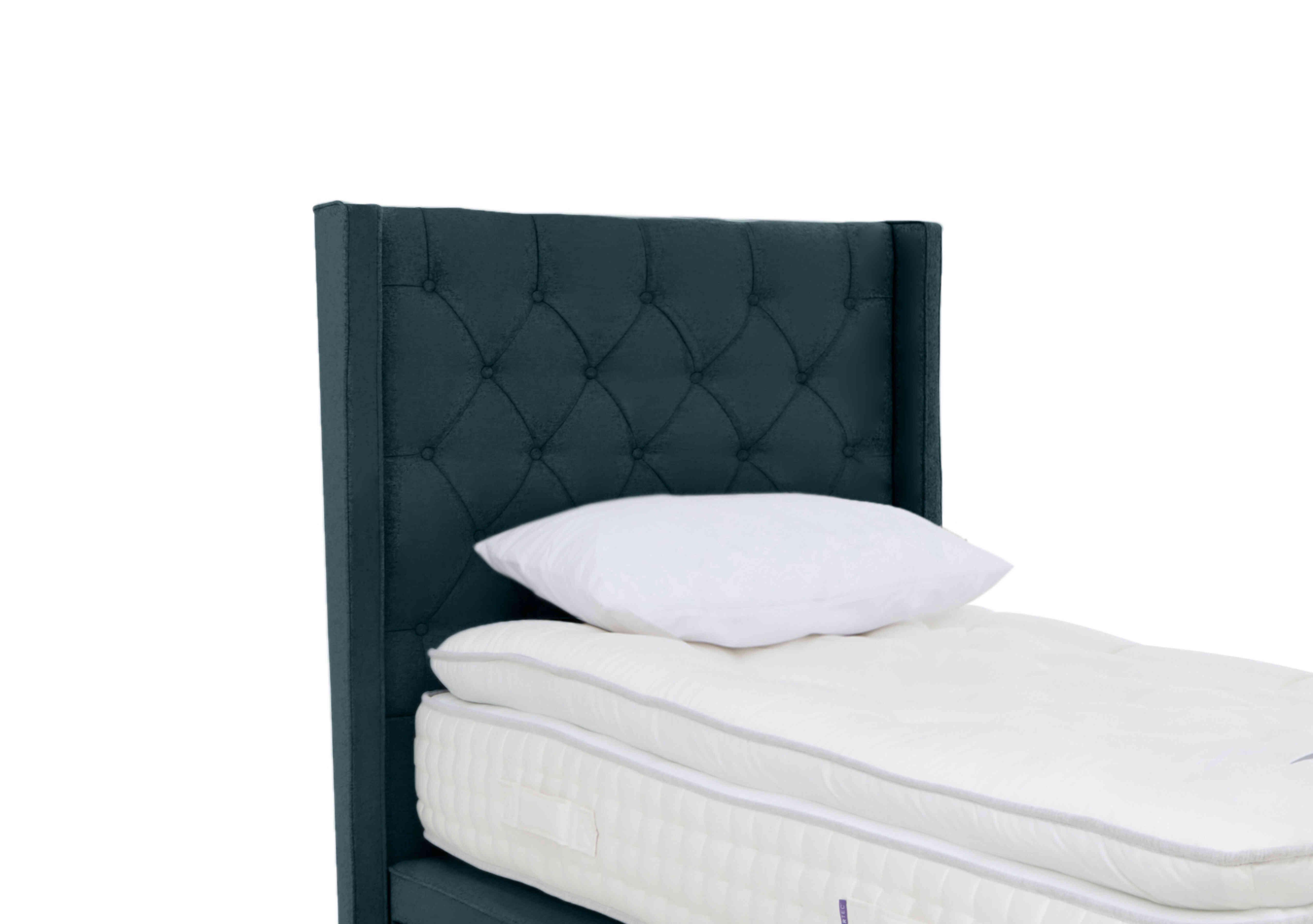 Mulberry Floor Standing Headboard in Seven Emerald on Furniture Village
