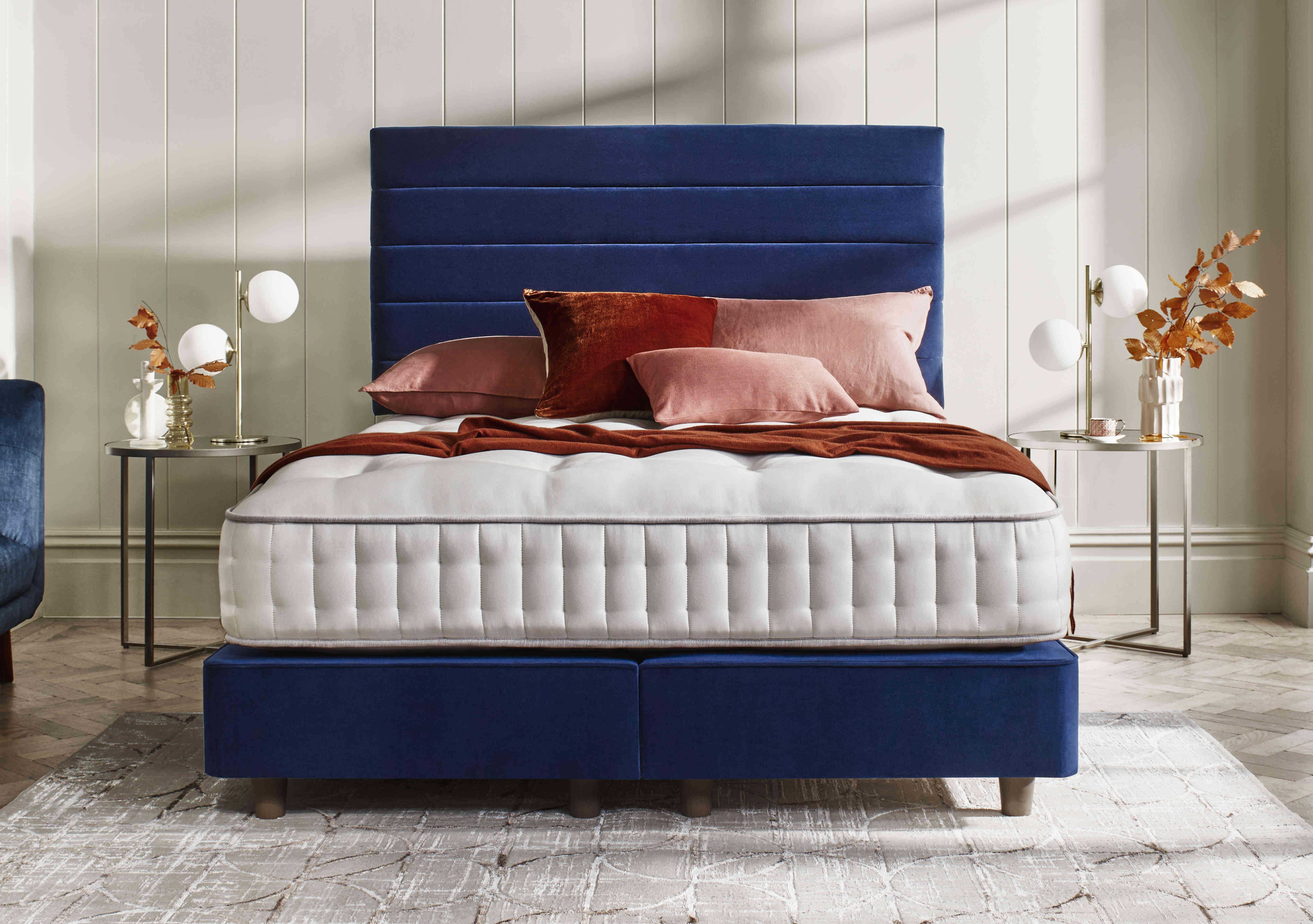 Yorkshire 7.5K Shallow Divan Set with Taupe Legs in  on Furniture Village