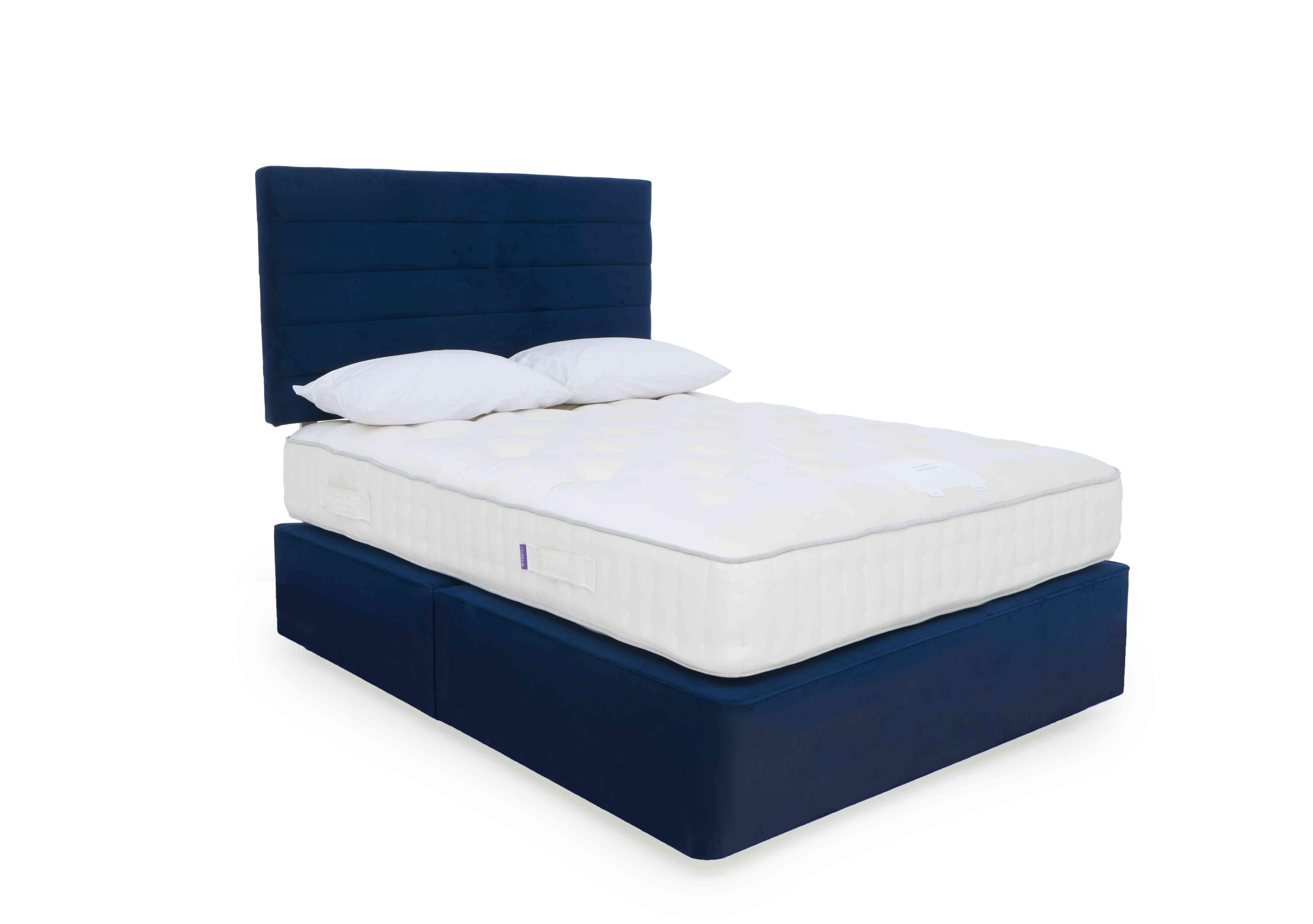 Yorkshire 7.5K Divan Set in Seven Navy on Furniture Village