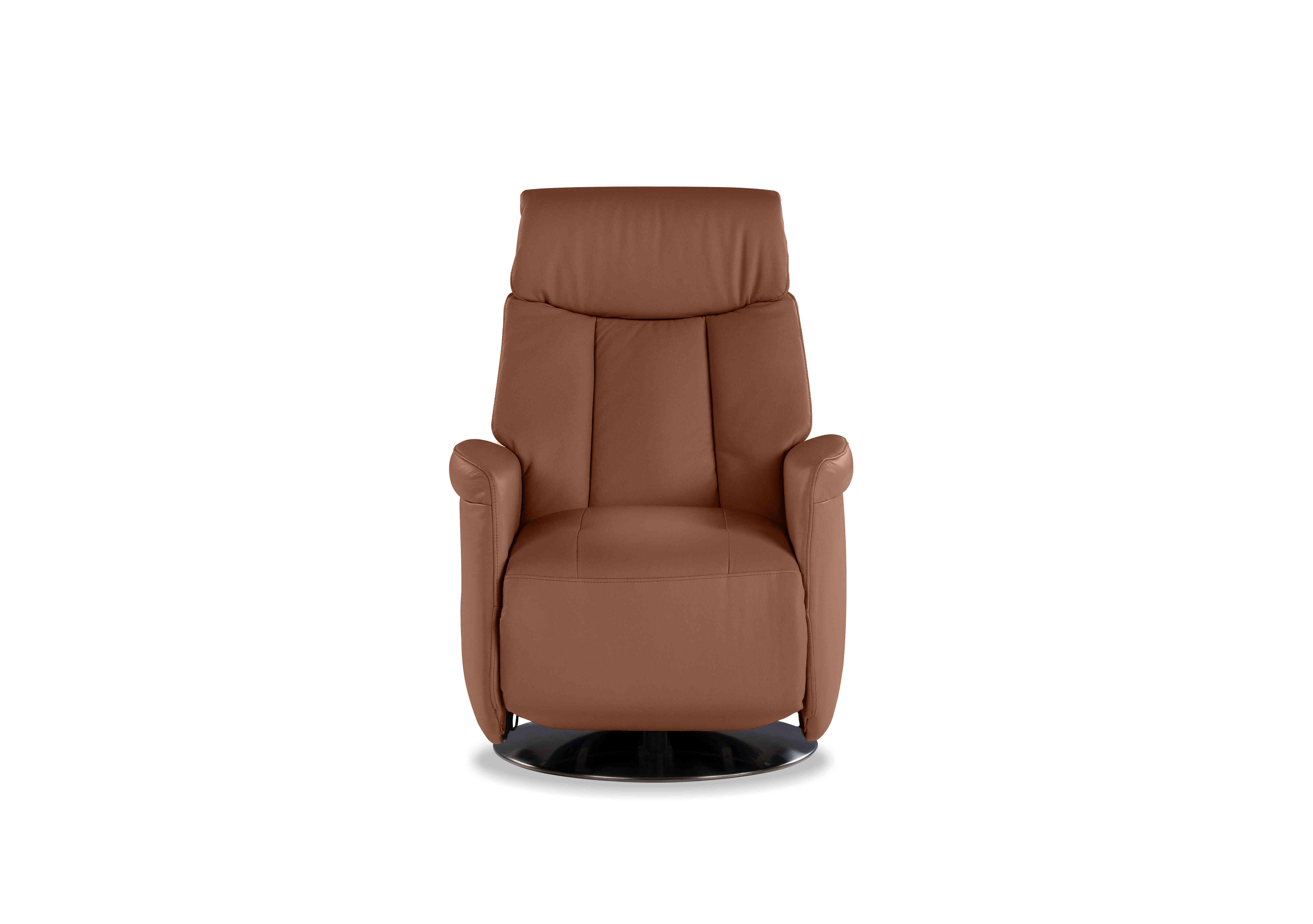 Tricolour Carlo Leather Swivel Power Recliner Chair in Torello 363 Cognac An Ft on Furniture Village