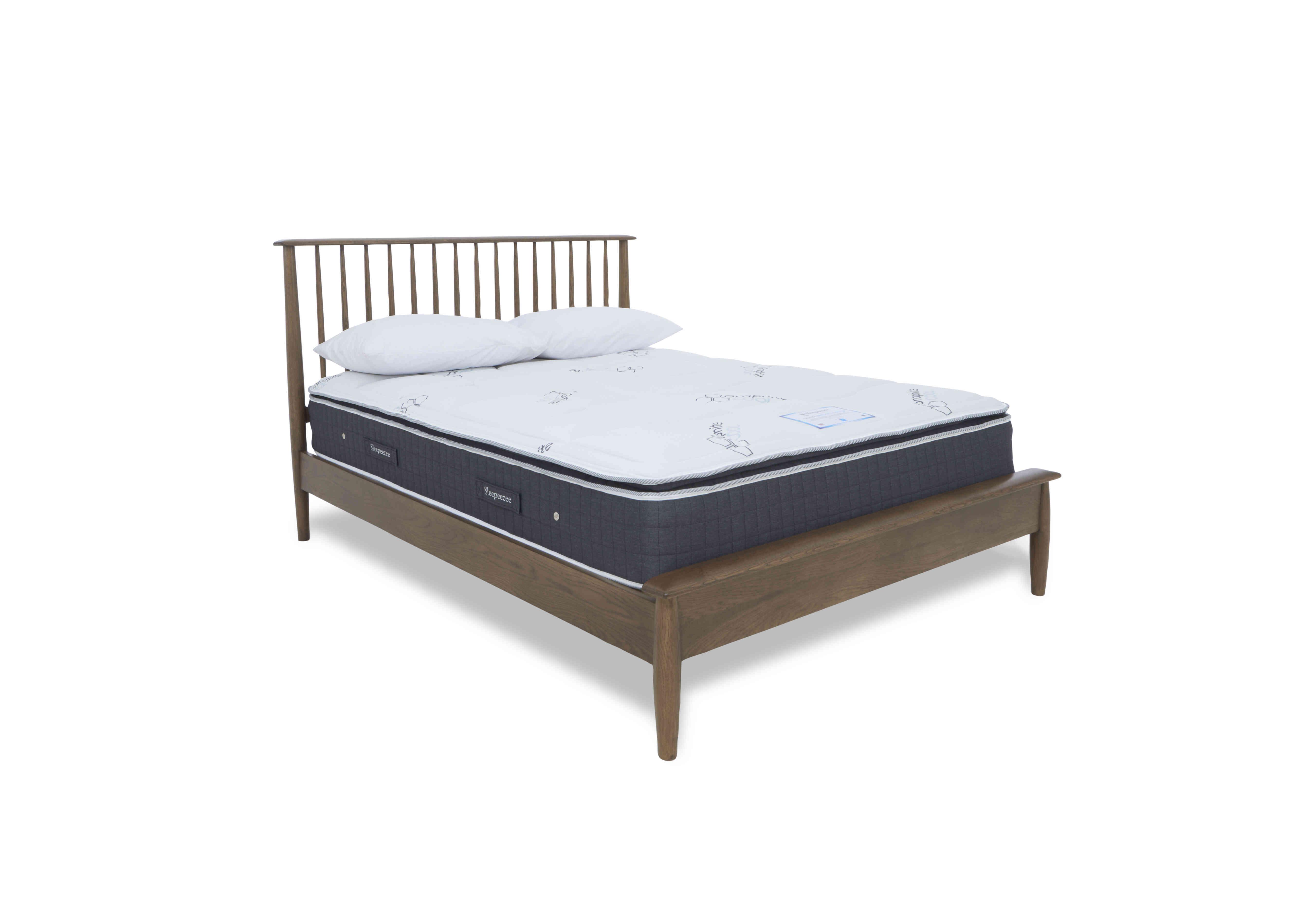 Stockholm Low Foot End Bed Frame in Dark Oak on Furniture Village