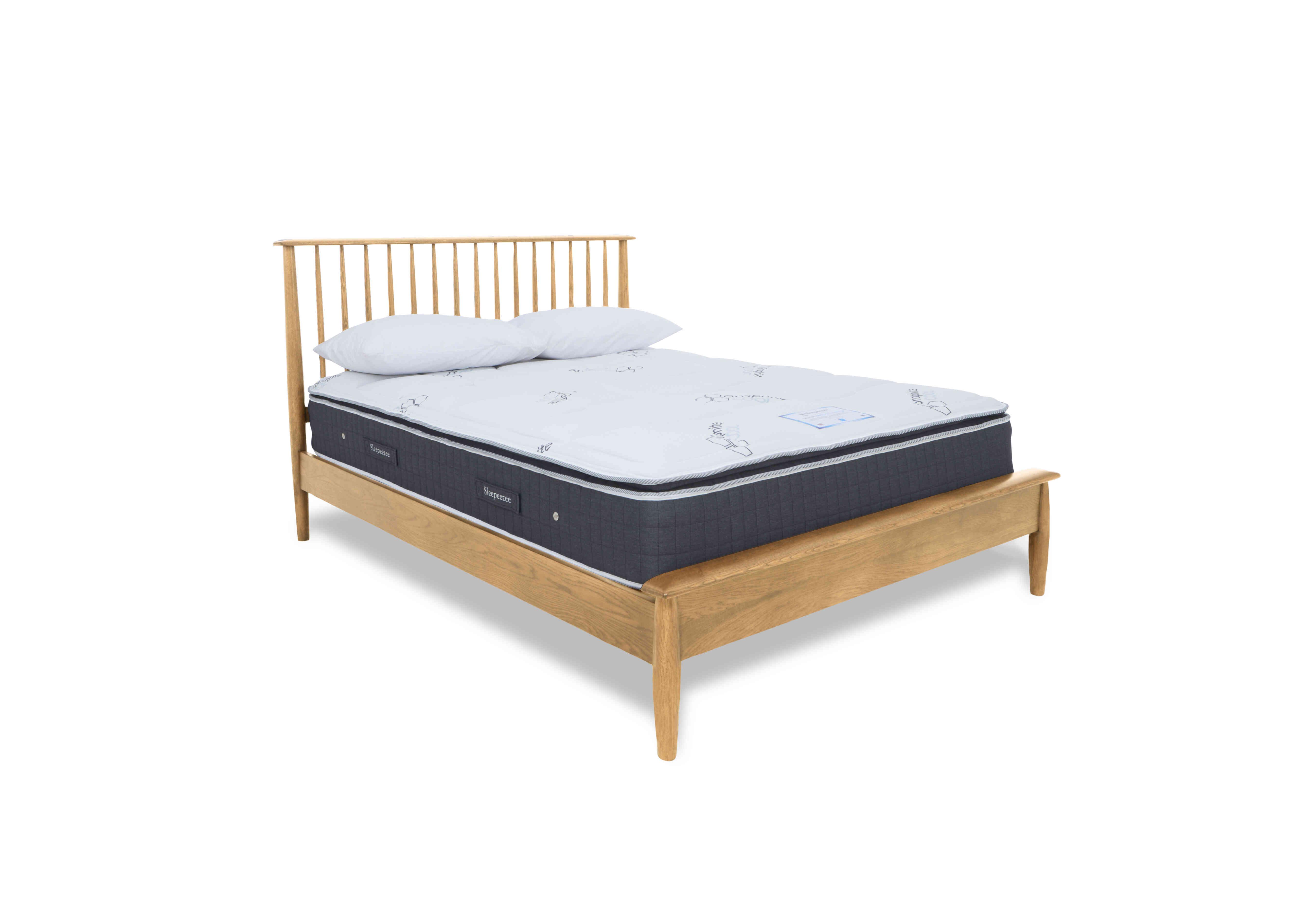 Stockholm Low Foot End Bed Frame in Light Oak on Furniture Village