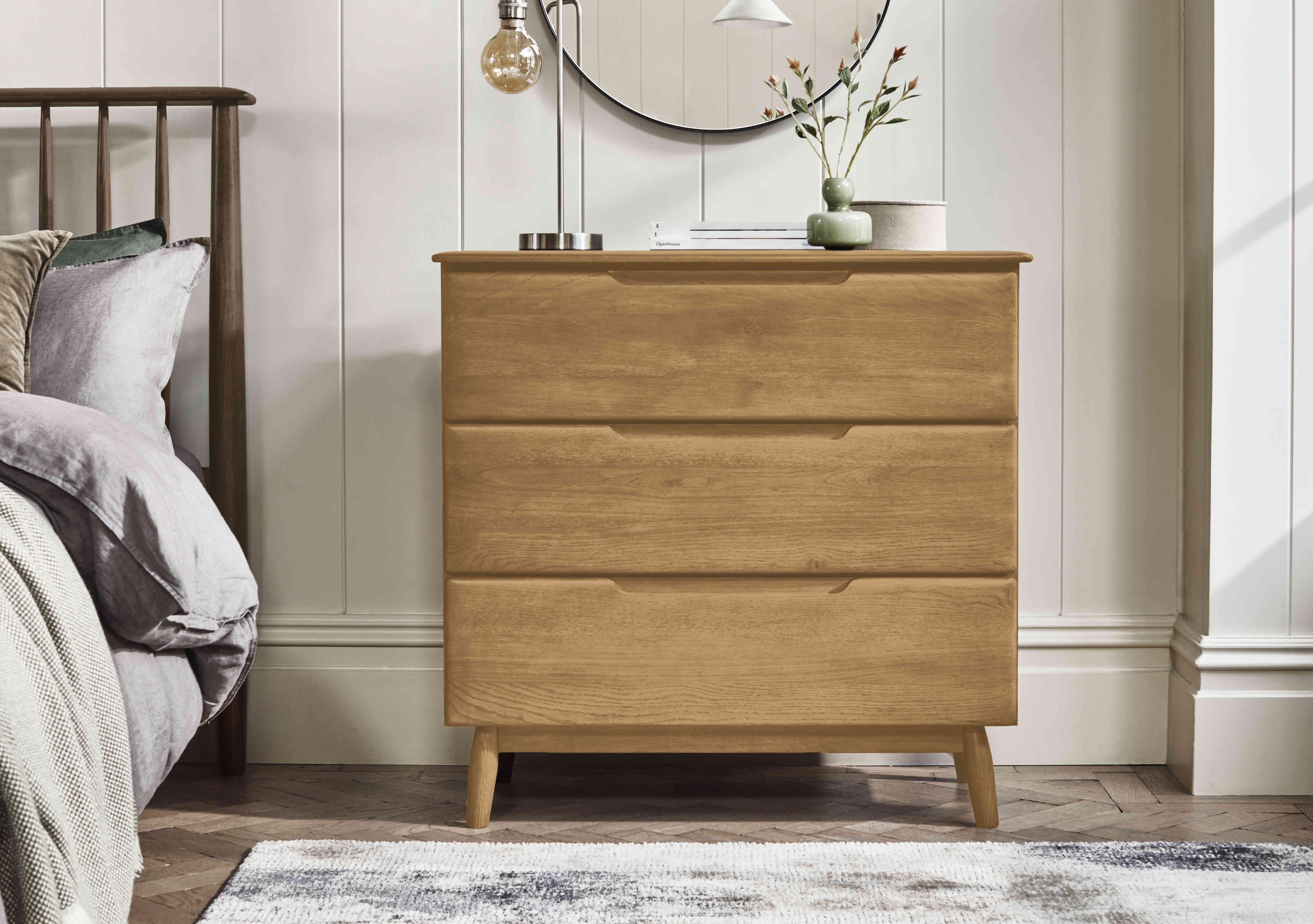 Stockholm 3 Drawer Chest in  on Furniture Village