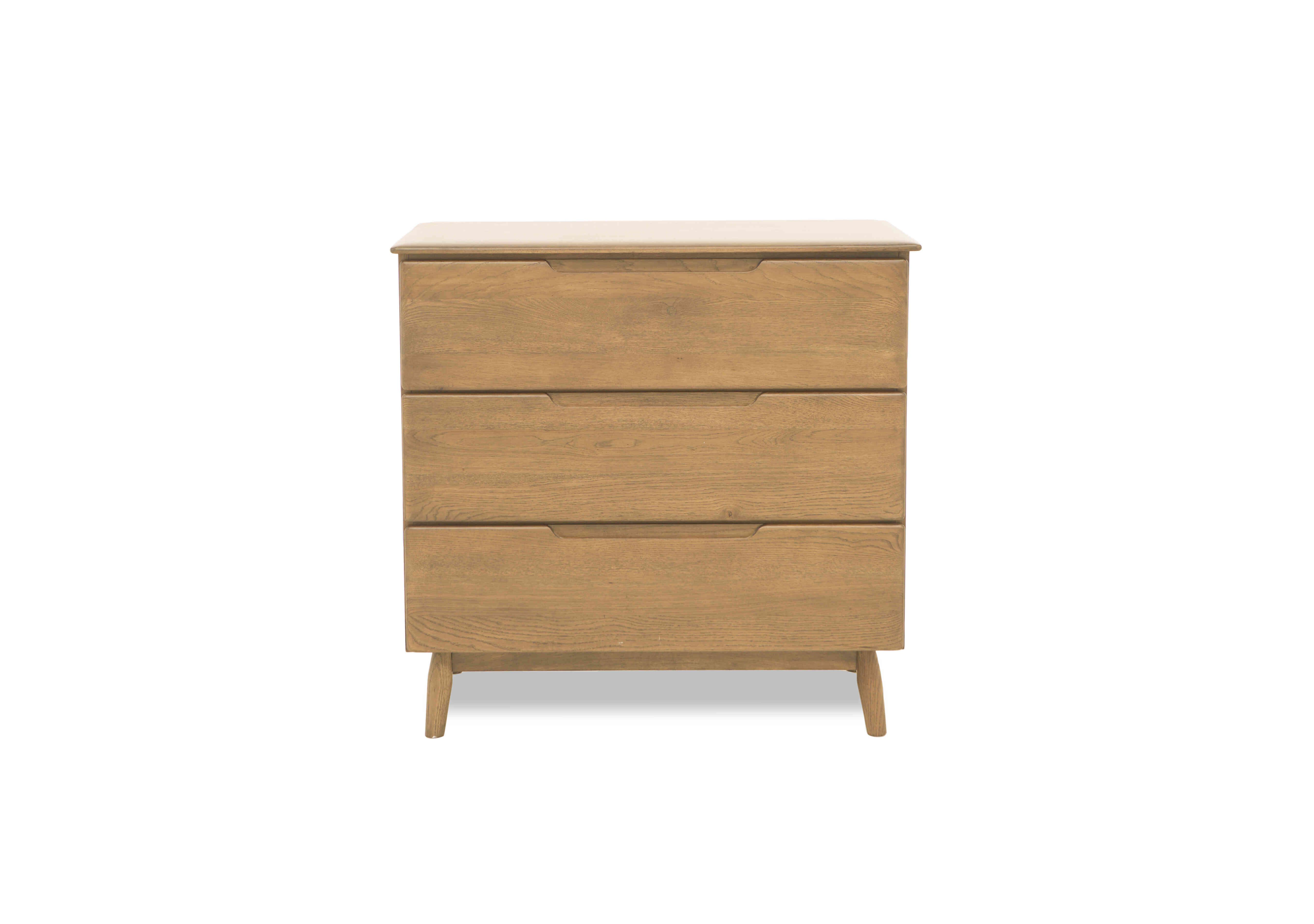 Stockholm 3 Drawer Chest in Light Oak on Furniture Village