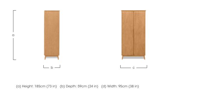 Stockholm 2 Door Wardrobe in  on Furniture Village