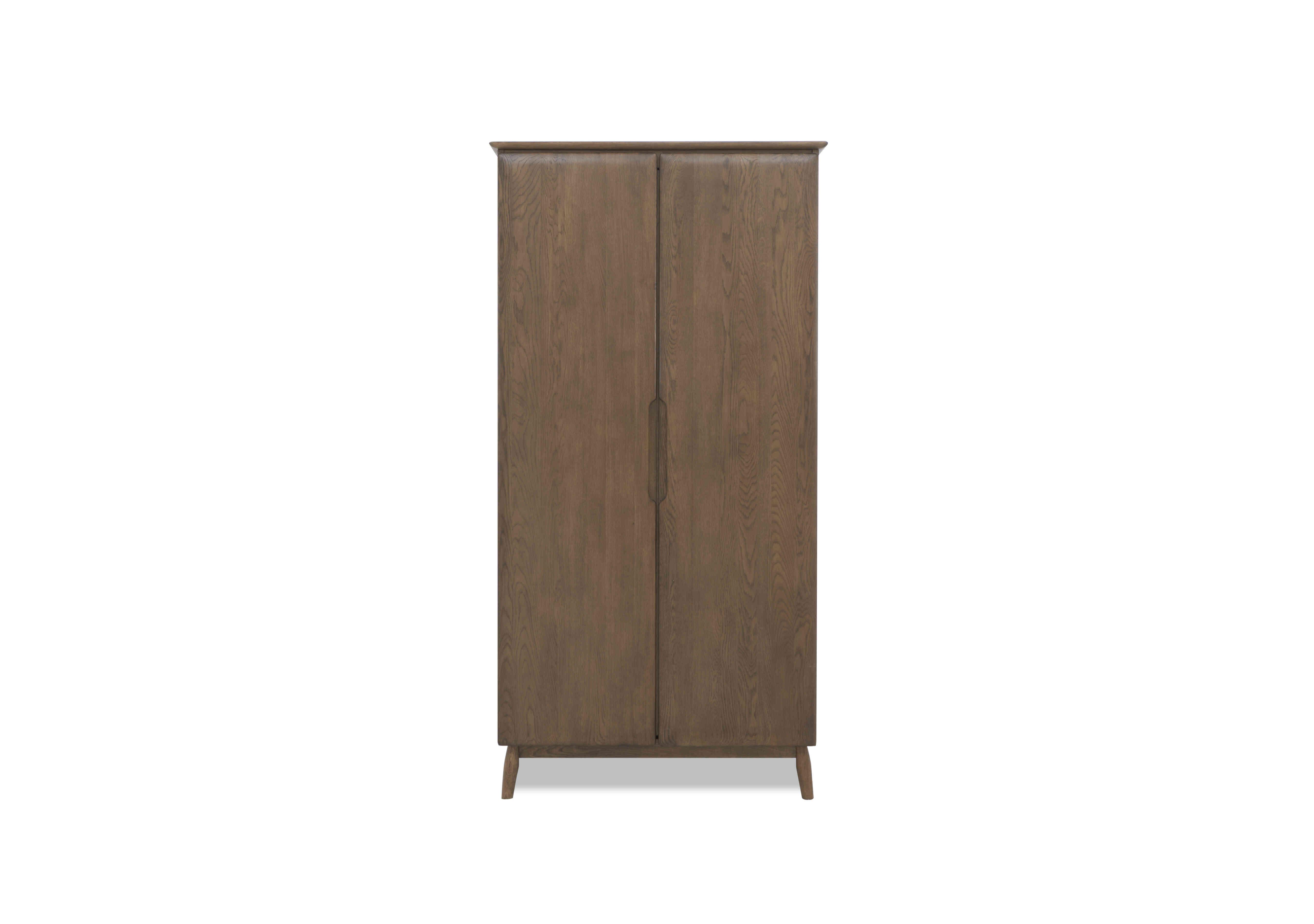 Stockholm 2 Door Wardrobe in Dark Oak on Furniture Village