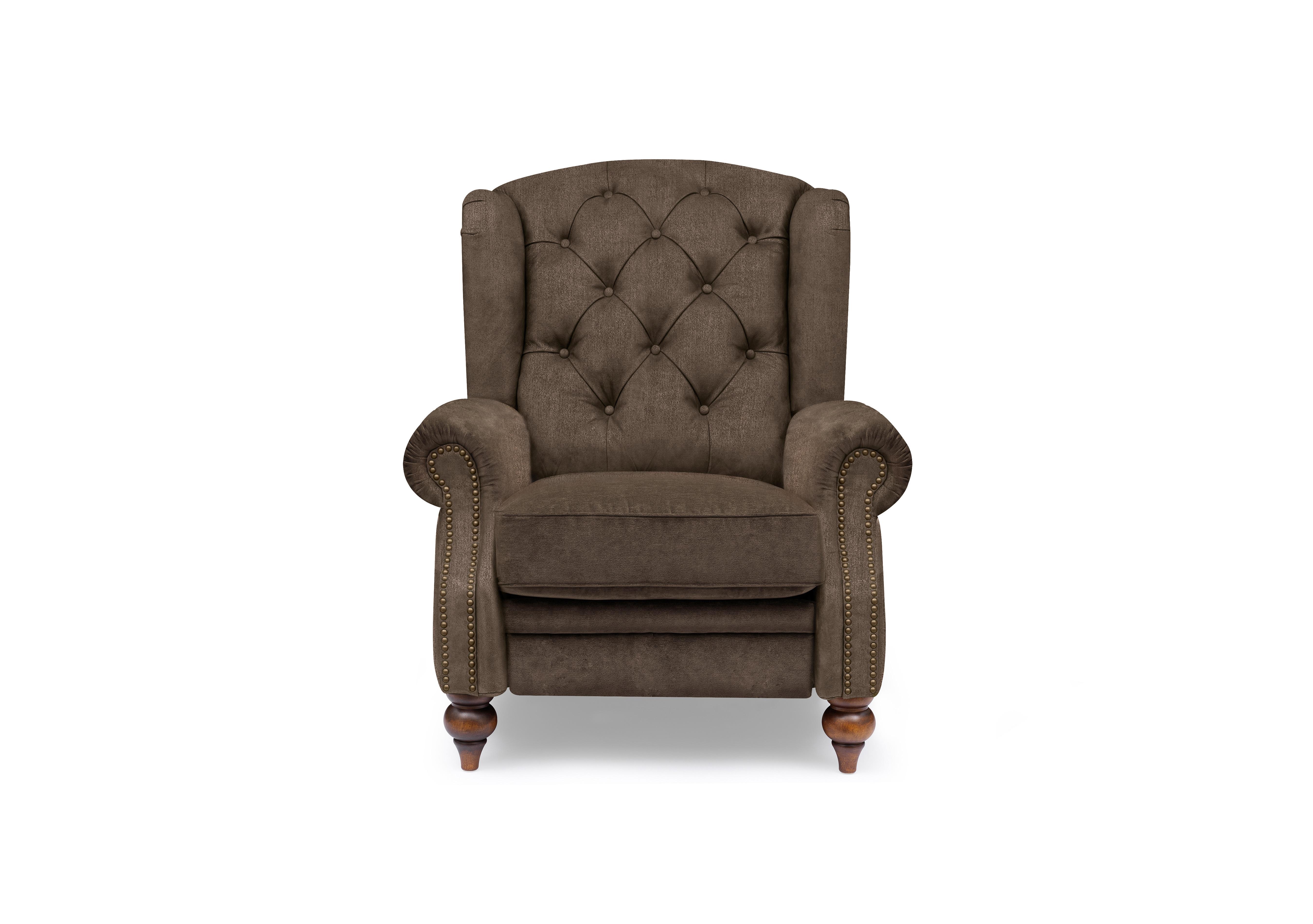 Shackleton Fabric Power Recliner Wing Chair in X3y1-W020 Brindle on Furniture Village