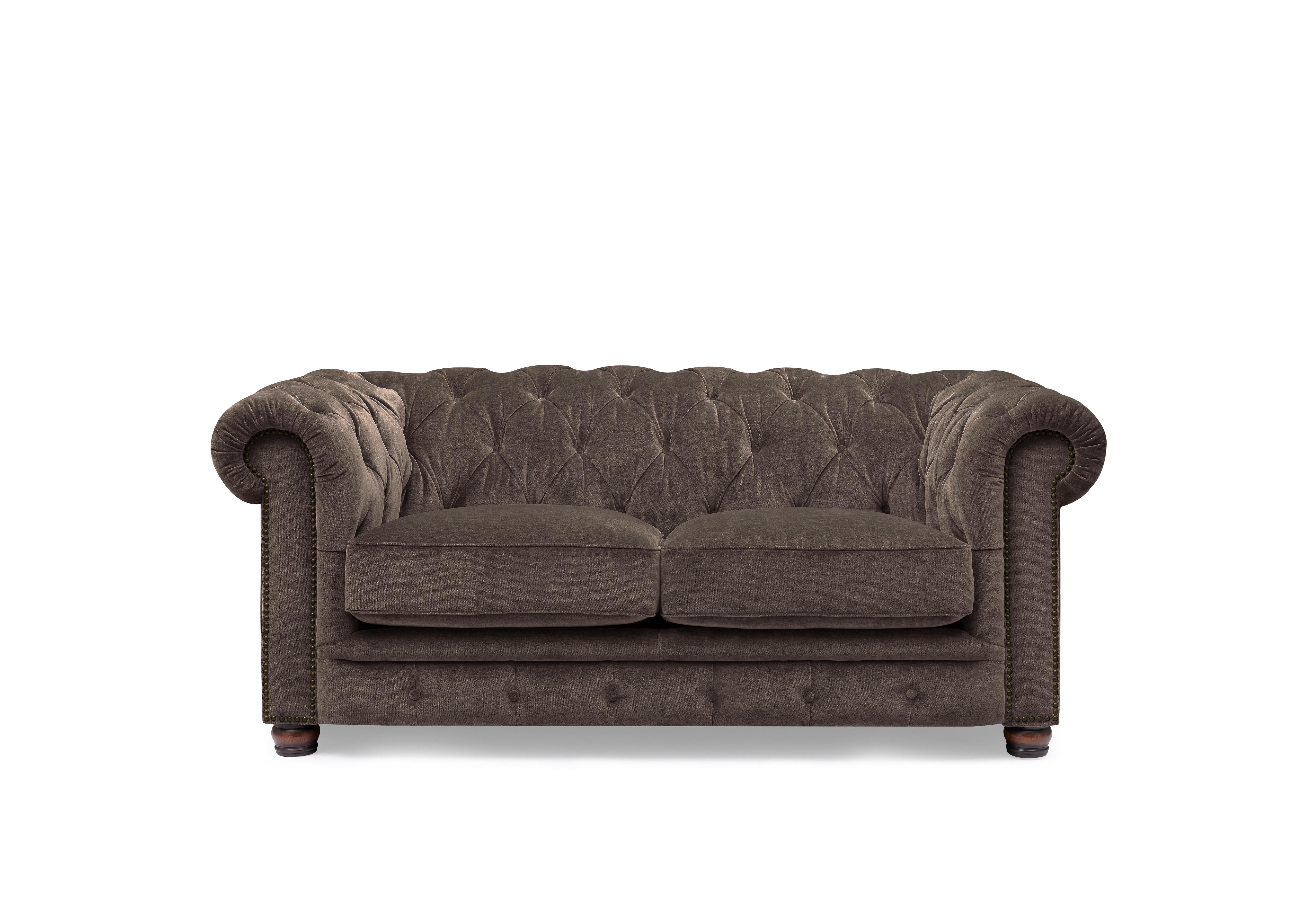 Shackleton 2 Seater Fabric Chesterfield Sofa with USB-C in X3y1-W020 Brindle on Furniture Village