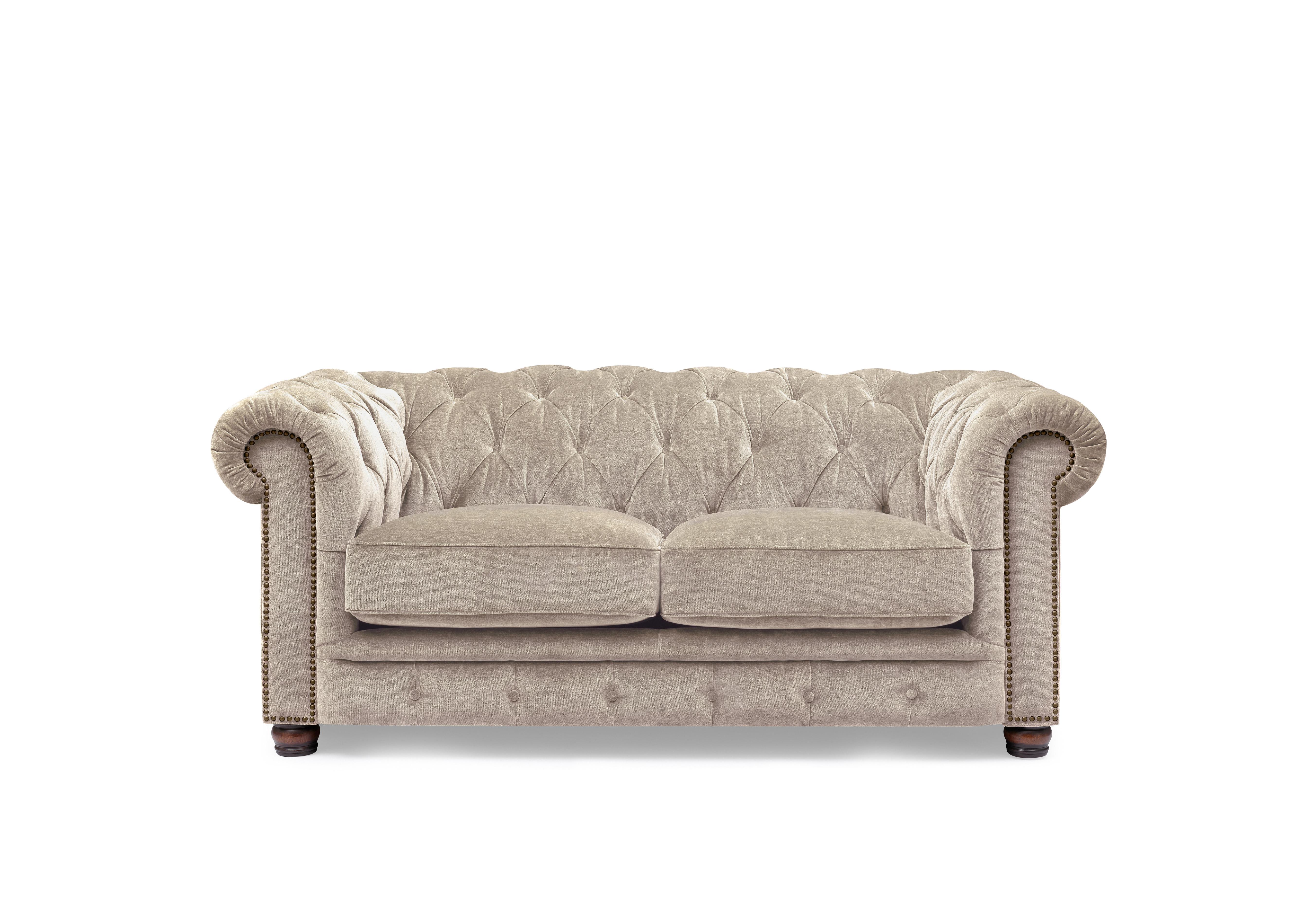 Shackleton 2 Seater Fabric Chesterfield Sofa with USB-C in X3y1-W022 Barley on Furniture Village