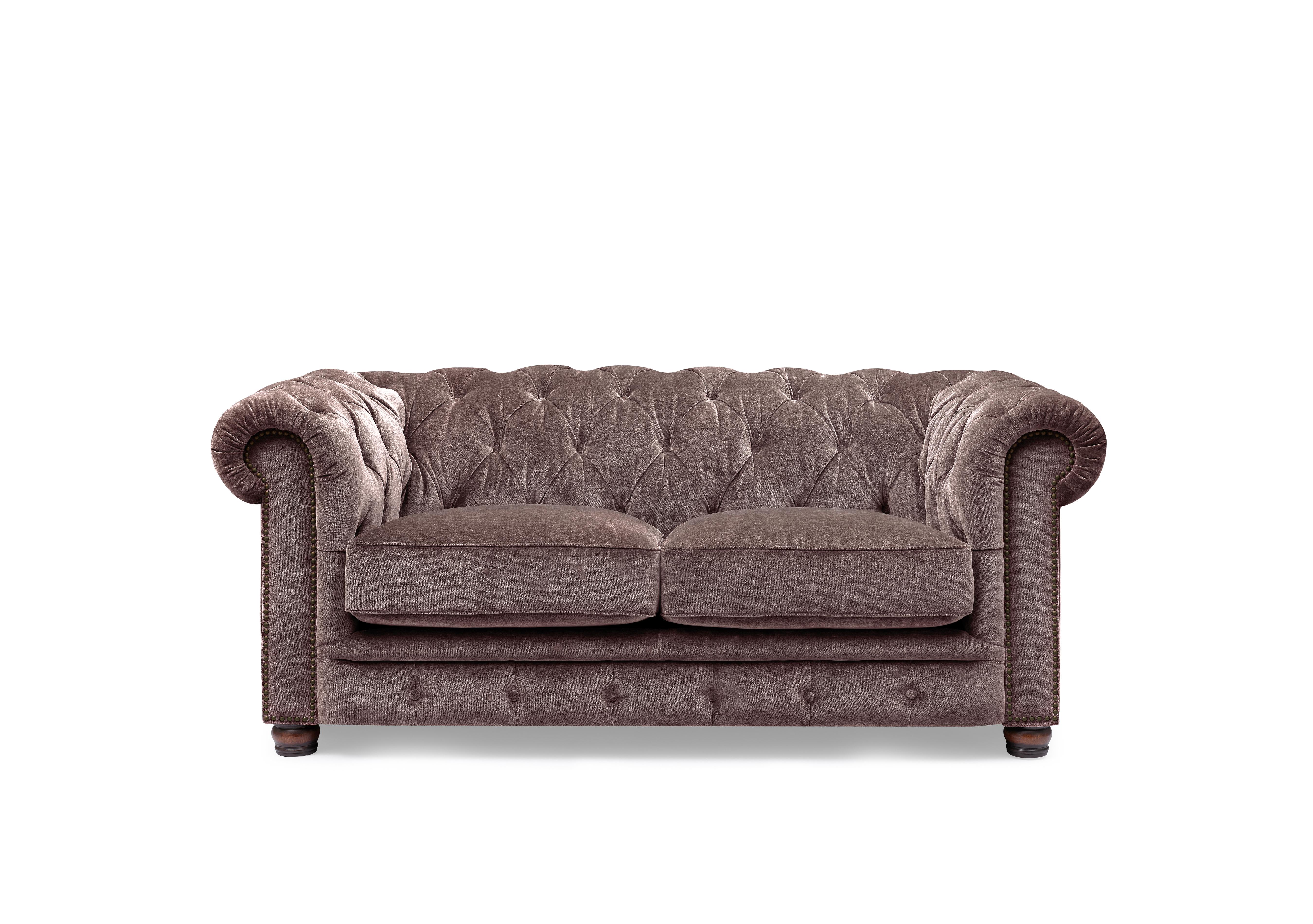 Shackleton 2 Seater Fabric Chesterfield Sofa with USB-C in X3y1-W023 Antler on Furniture Village