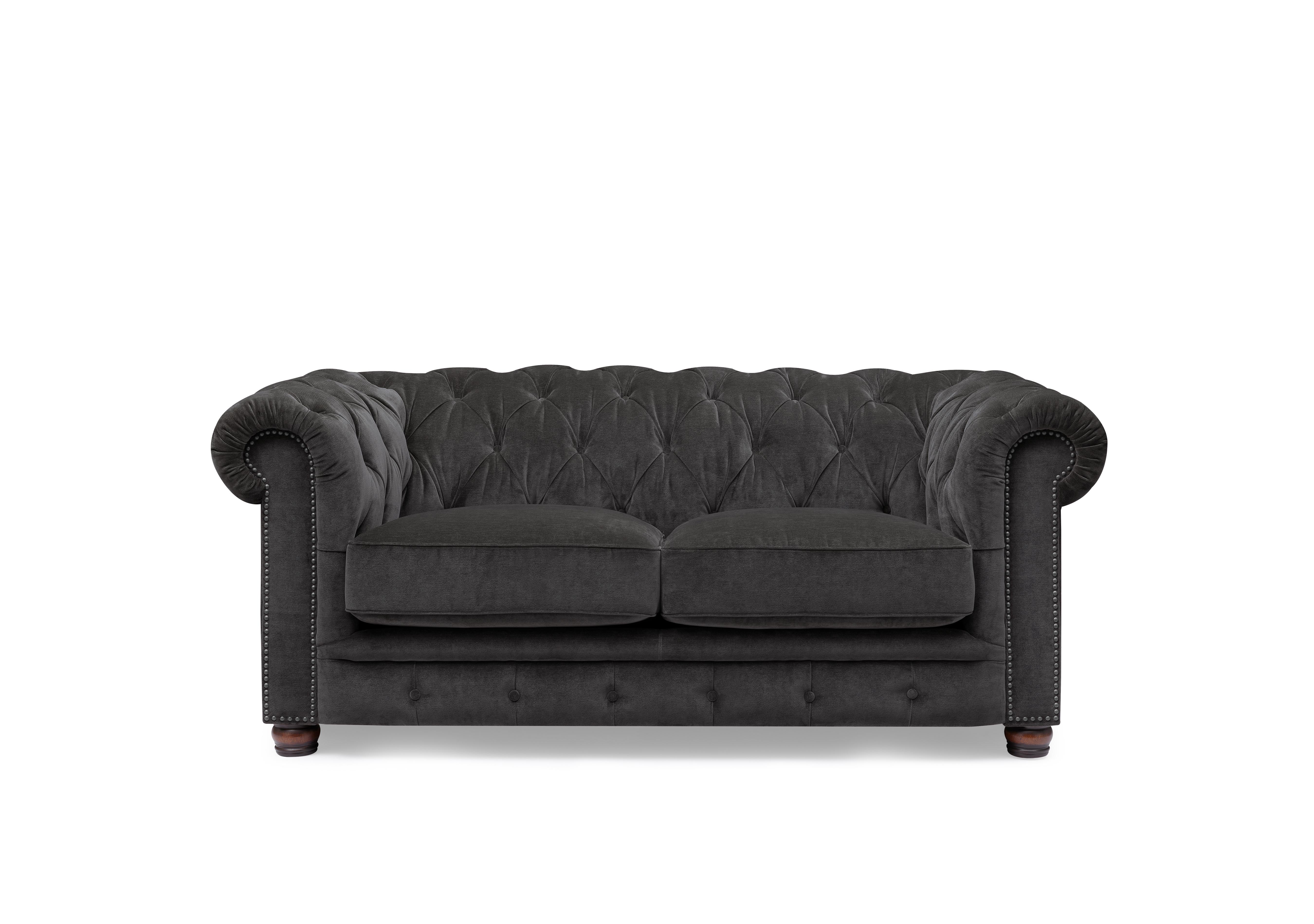 Shackleton 2 Seater Fabric Chesterfield Sofa with USB-C in X3y2-W021 Moonstone on Furniture Village