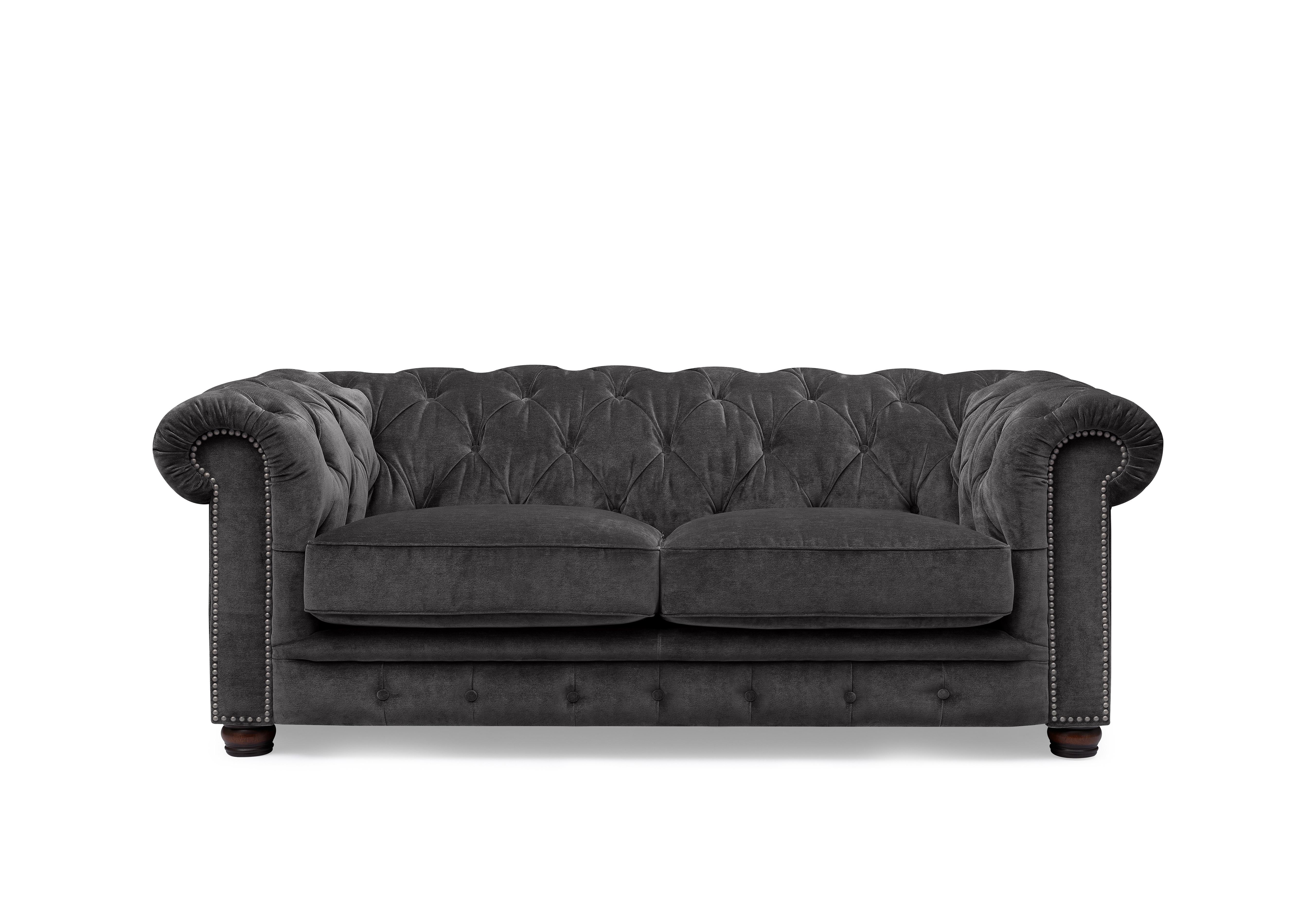 Shackleton 3 Seater Fabric Chesterfield Sofa in X3y2-W021 Moonstone on Furniture Village