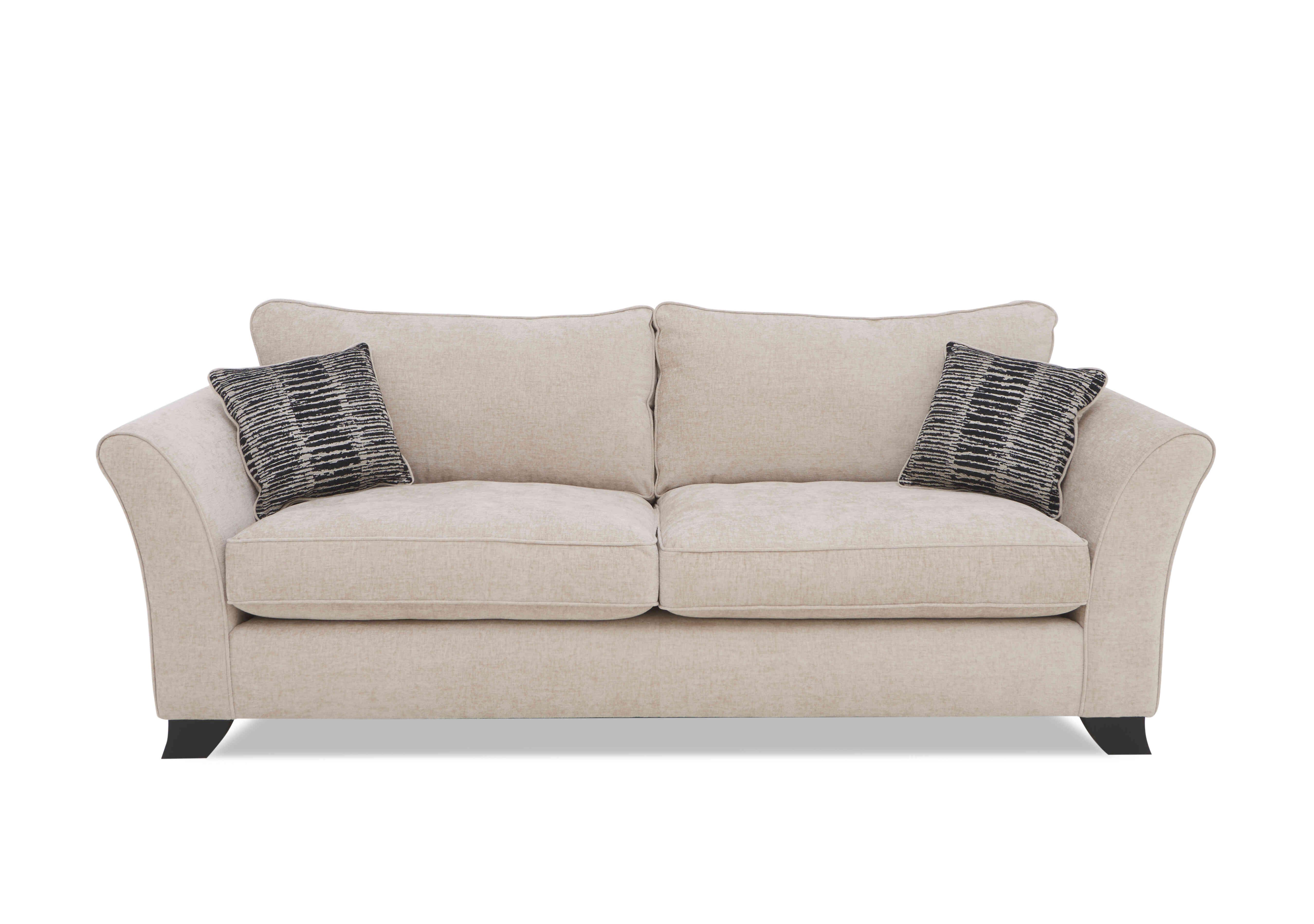 Stellar 4 Seater Classic Back Sofa in Bolero Eggshell Self on Furniture Village