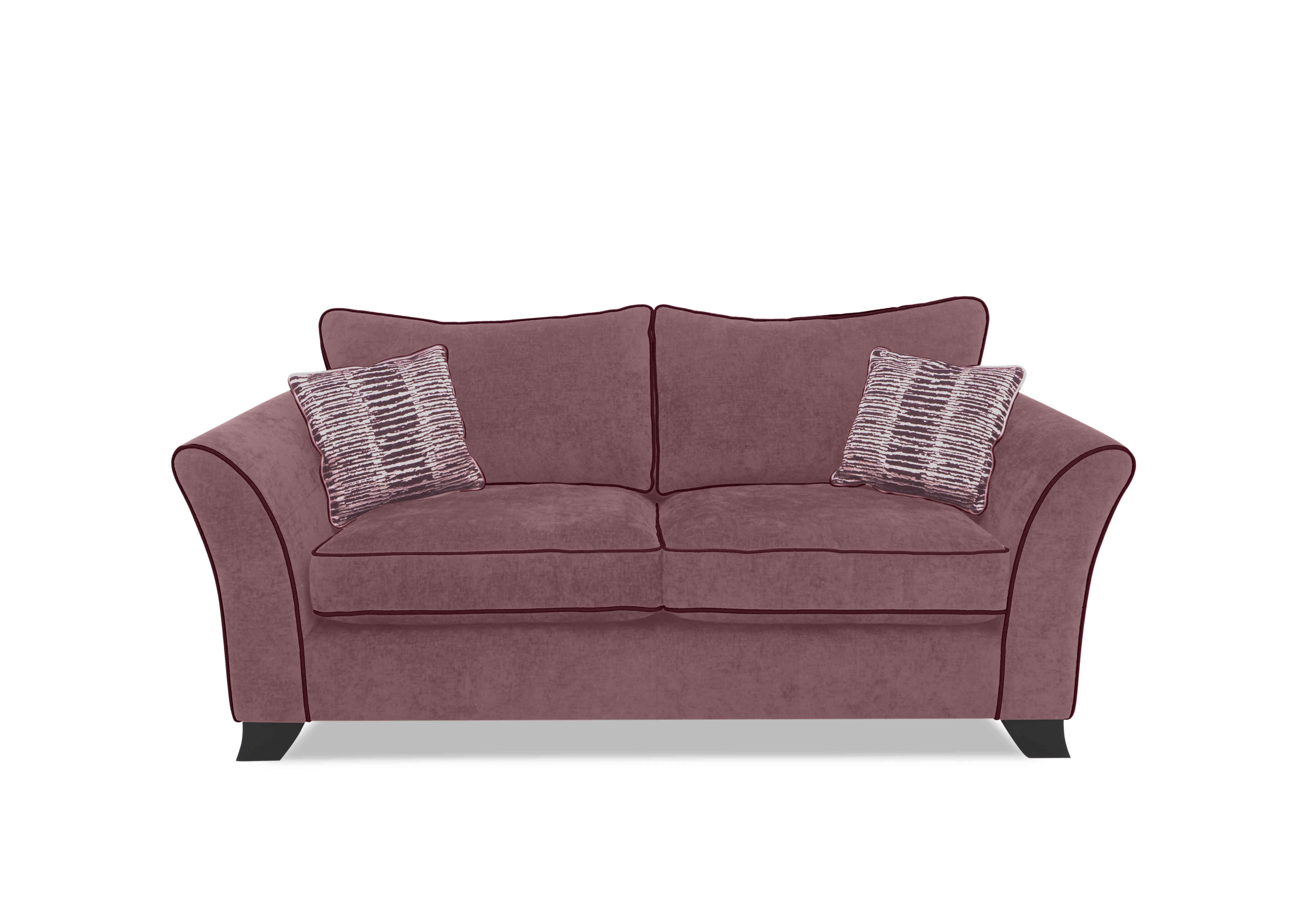 Stellar 3 Seater Classic Back Sofa Bed in Bolero Mulberry Contrast on Furniture Village