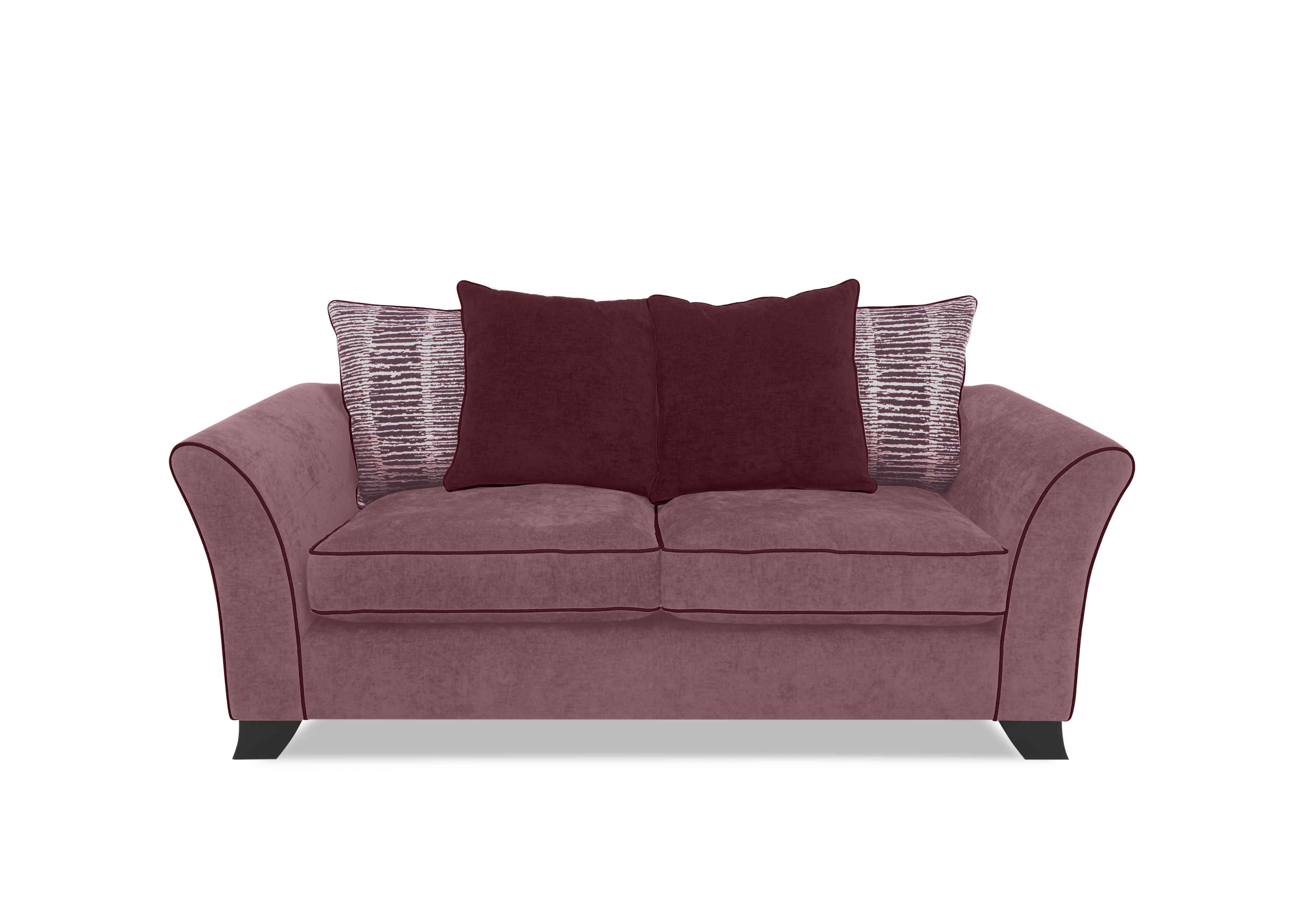 Stellar 3 Seater Scatter Back Sofa Bed in Bolero Mulberry Contrast on Furniture Village