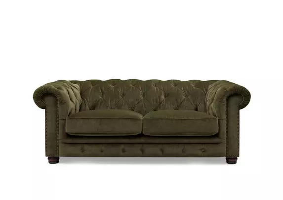 Shackleton 3 Seater Fabric Chesterfield Sofa with USB C At The Helm Furniture Village